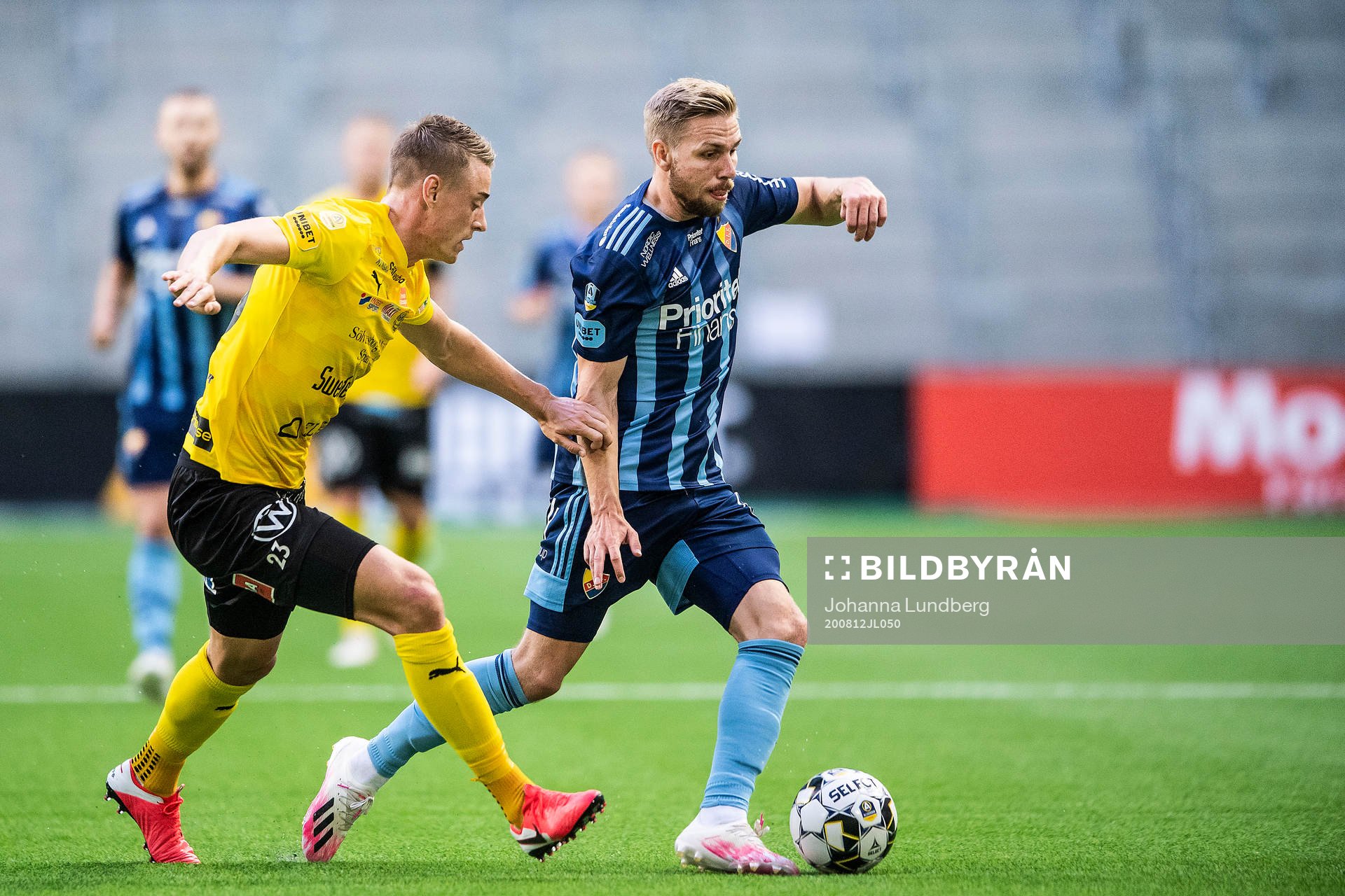 Mjällbys Jesper Löfgren och Djurgårdens Jonathan Ring