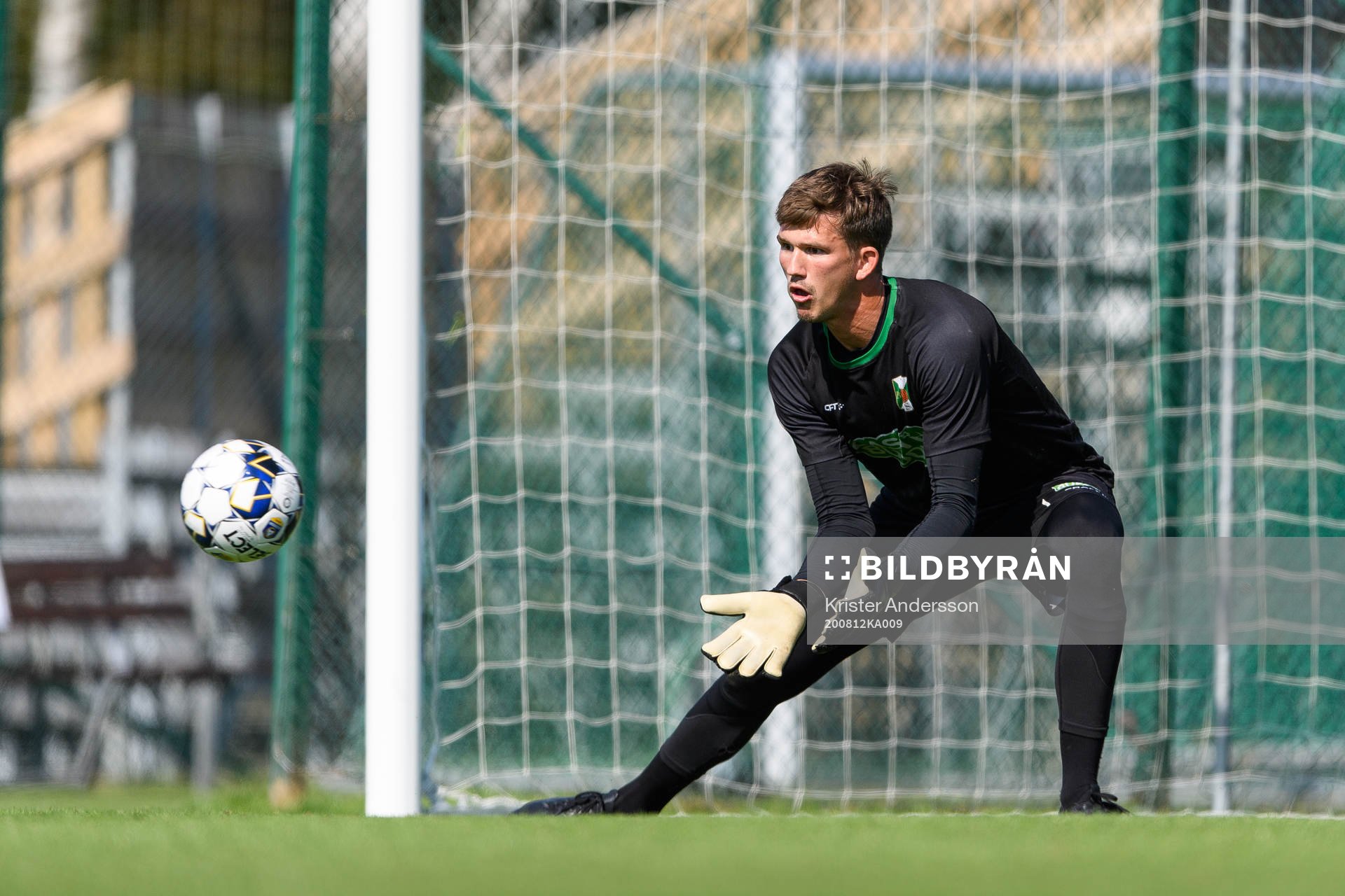 Varbergs målvakt August Strömberg