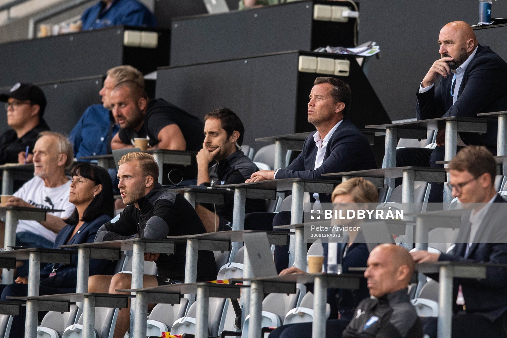 Malmö FFs sportchef Daniel Andersson på läktaren