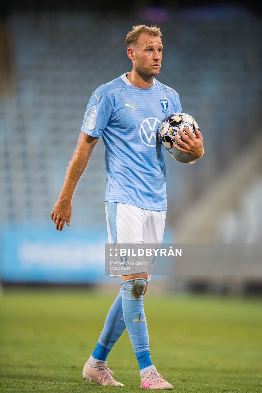 Malmö FFs Ola Toivonen under fotbollsmatchen i Allsvenskan mellan Malmö FF och Örebro den 12 augusti 2020 i Malmö.