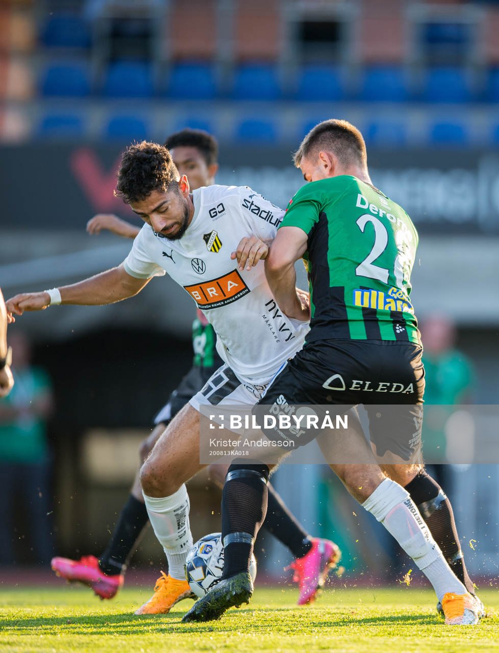 Häckens Daleho Irandust och Varbergs Erion Sadiku