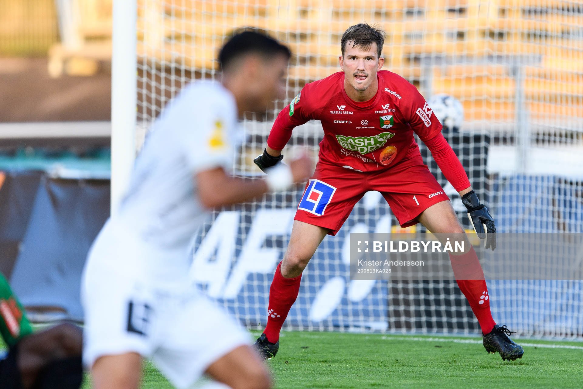 Varbergs målvakt August Strömberg