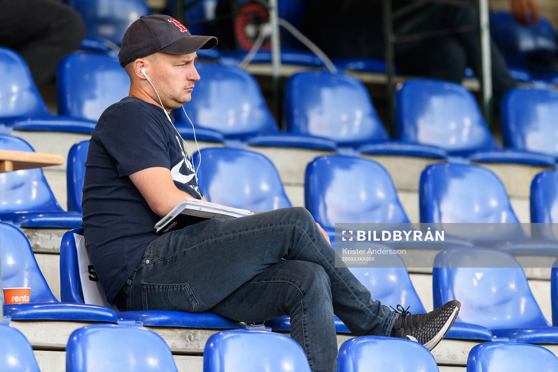 John Möller, rekryteringschef Bröndby IF på läktaren