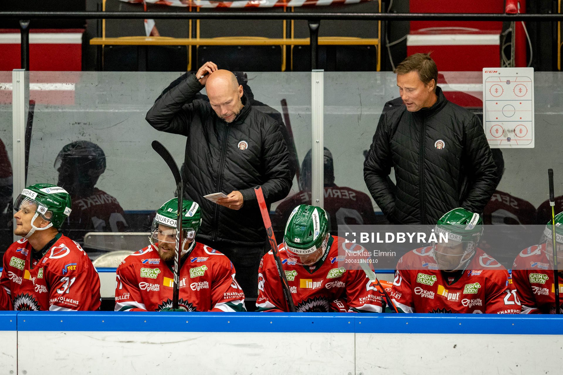 Frölundas målvaktstränare Kristoffer Martin och tränare