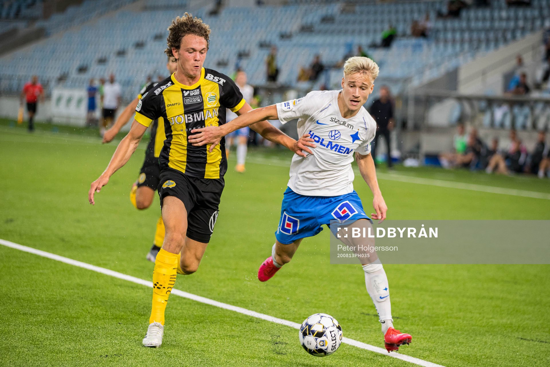 Hammarbys Kalle Björklund och IFK Norrköpings Pontus