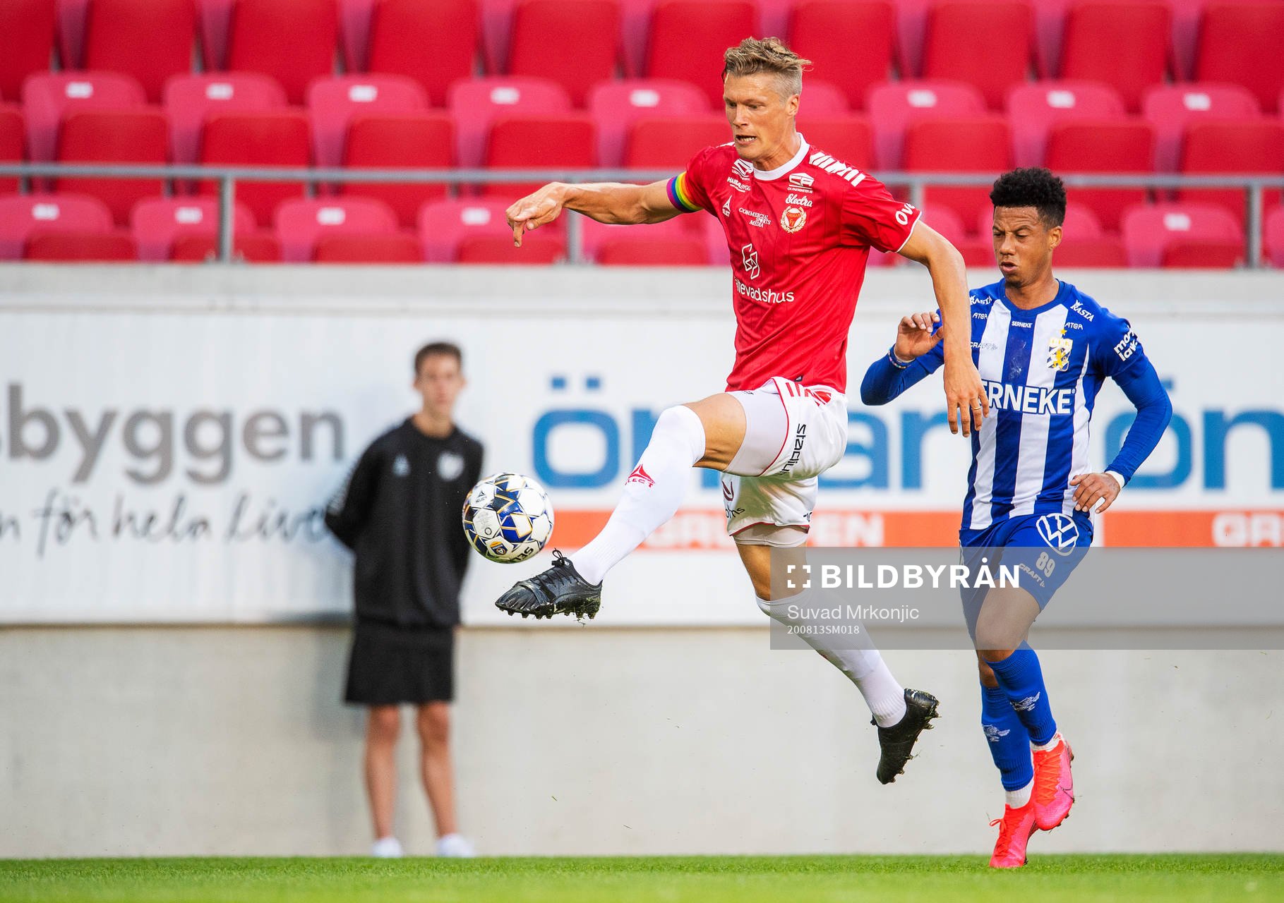 Kalmars Viktor Elm och IFK Göteborgs Tobias Sana