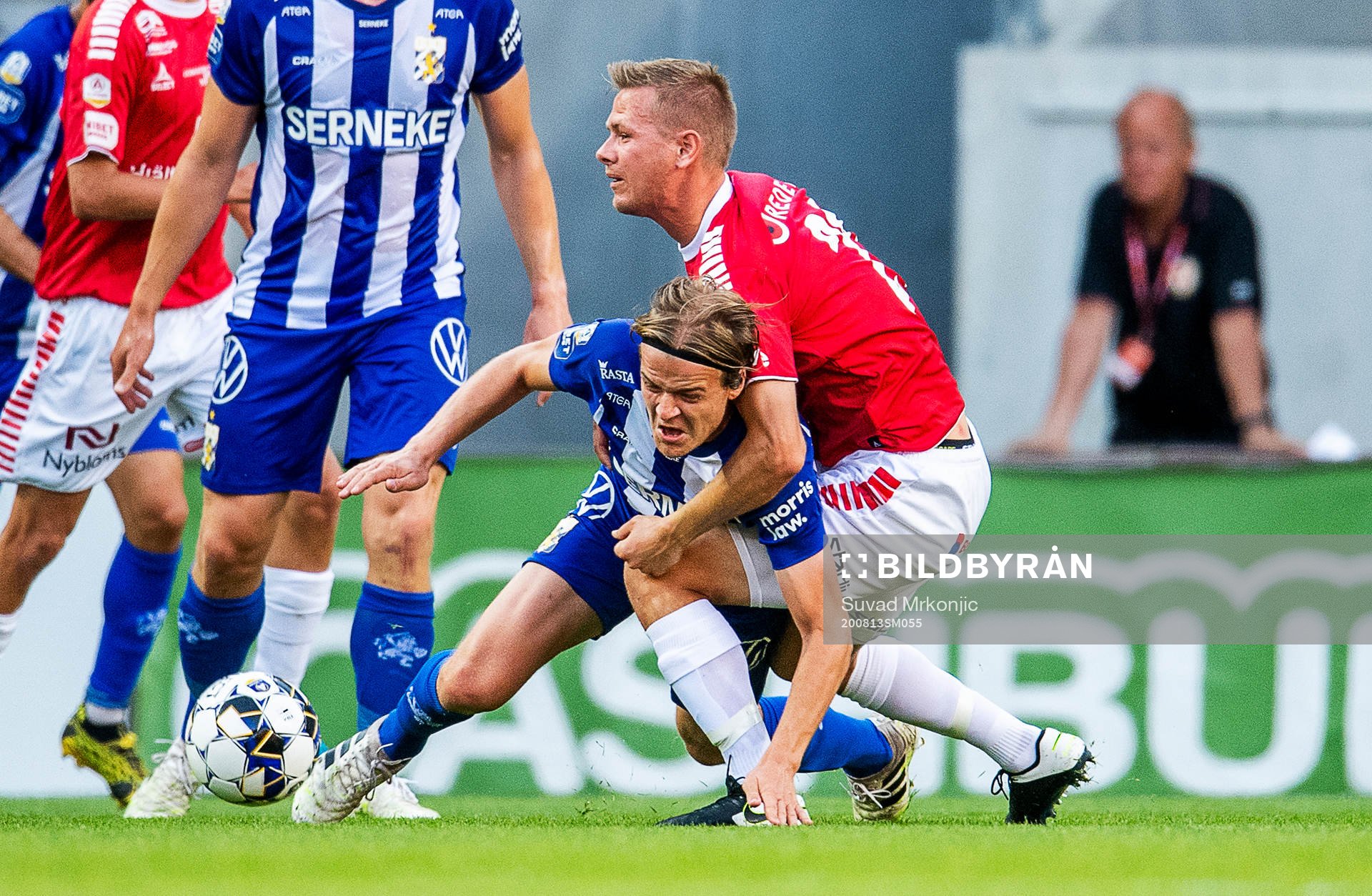 Kalmars Erik Israelsson och IFK Göteborgs August Erlingmark