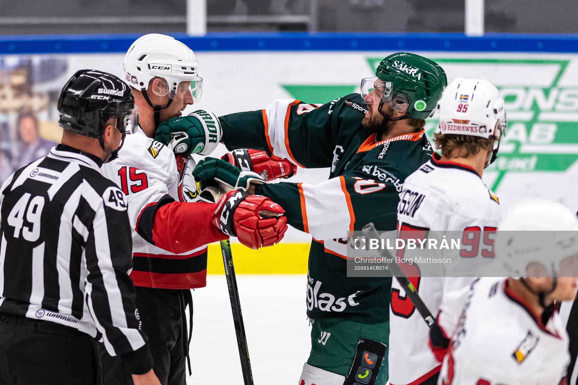 Malmö Redhawks Axel Wemmenborn i bråk med Kristianstads
