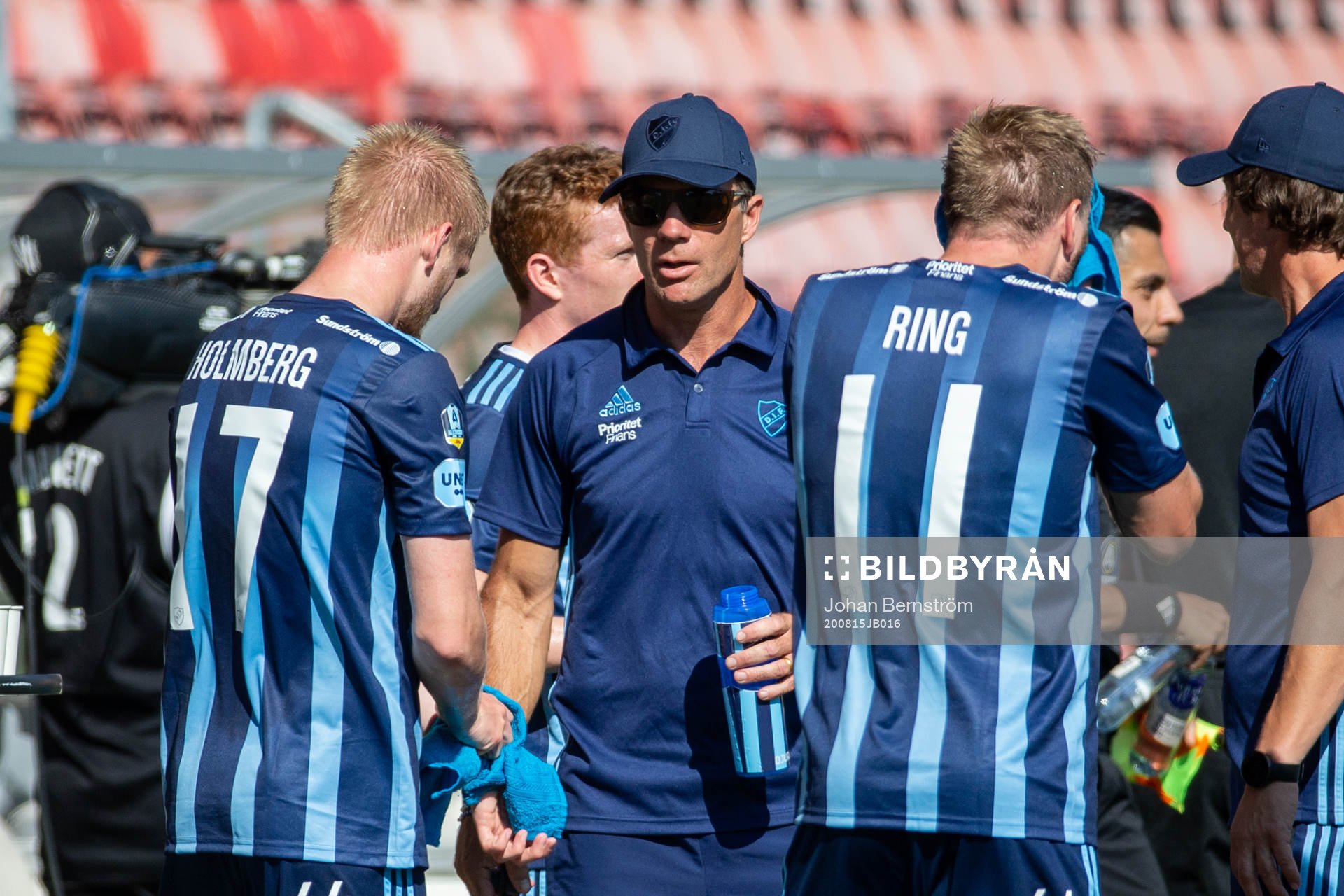 Djurgårdens tränare Kim Bergstrand och Kalle Holmberg