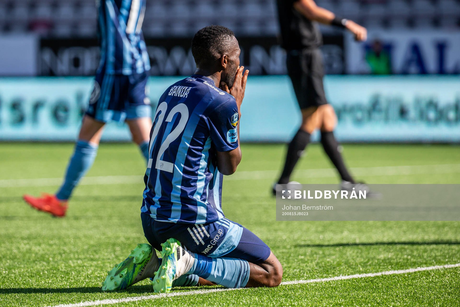 Djurgårdens Emmanuel Banda deppar