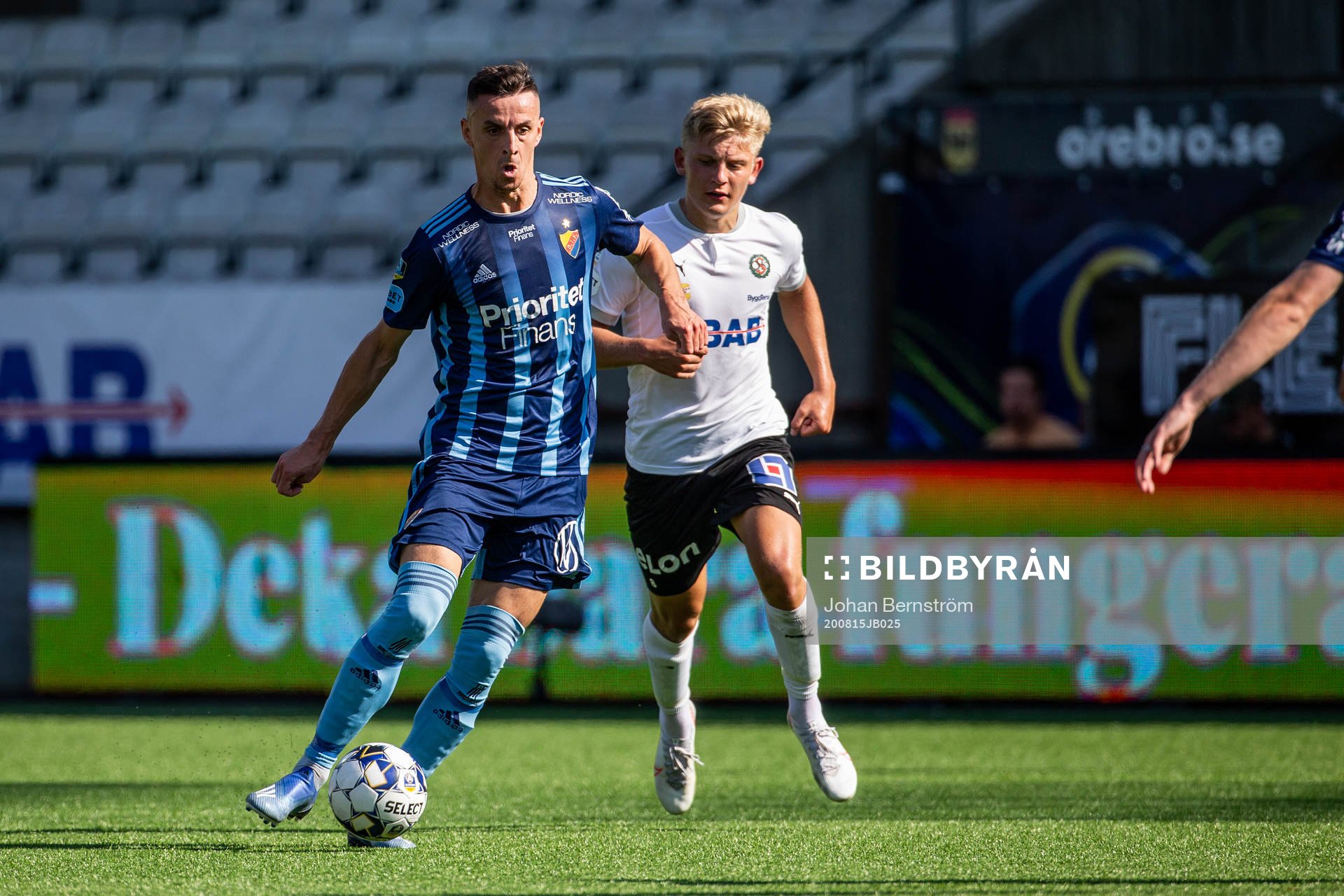 Djurgårdens Haris Radetinac och Örebros Dennis Collander