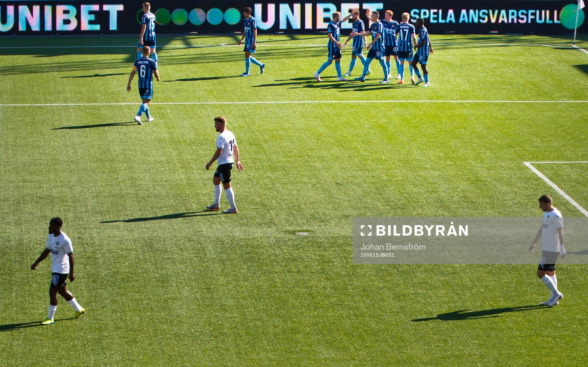 Jubel Djurgårdens Emmanuel Banda 0-1 mål och