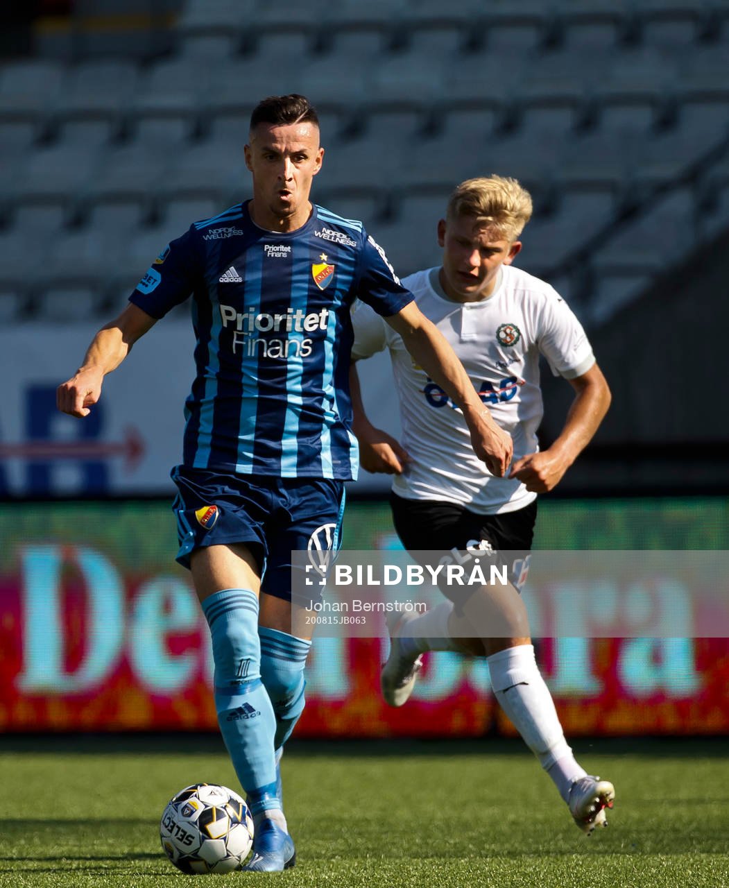 Djurgårdens Haris Radetinac och Örebros Dennis Collander