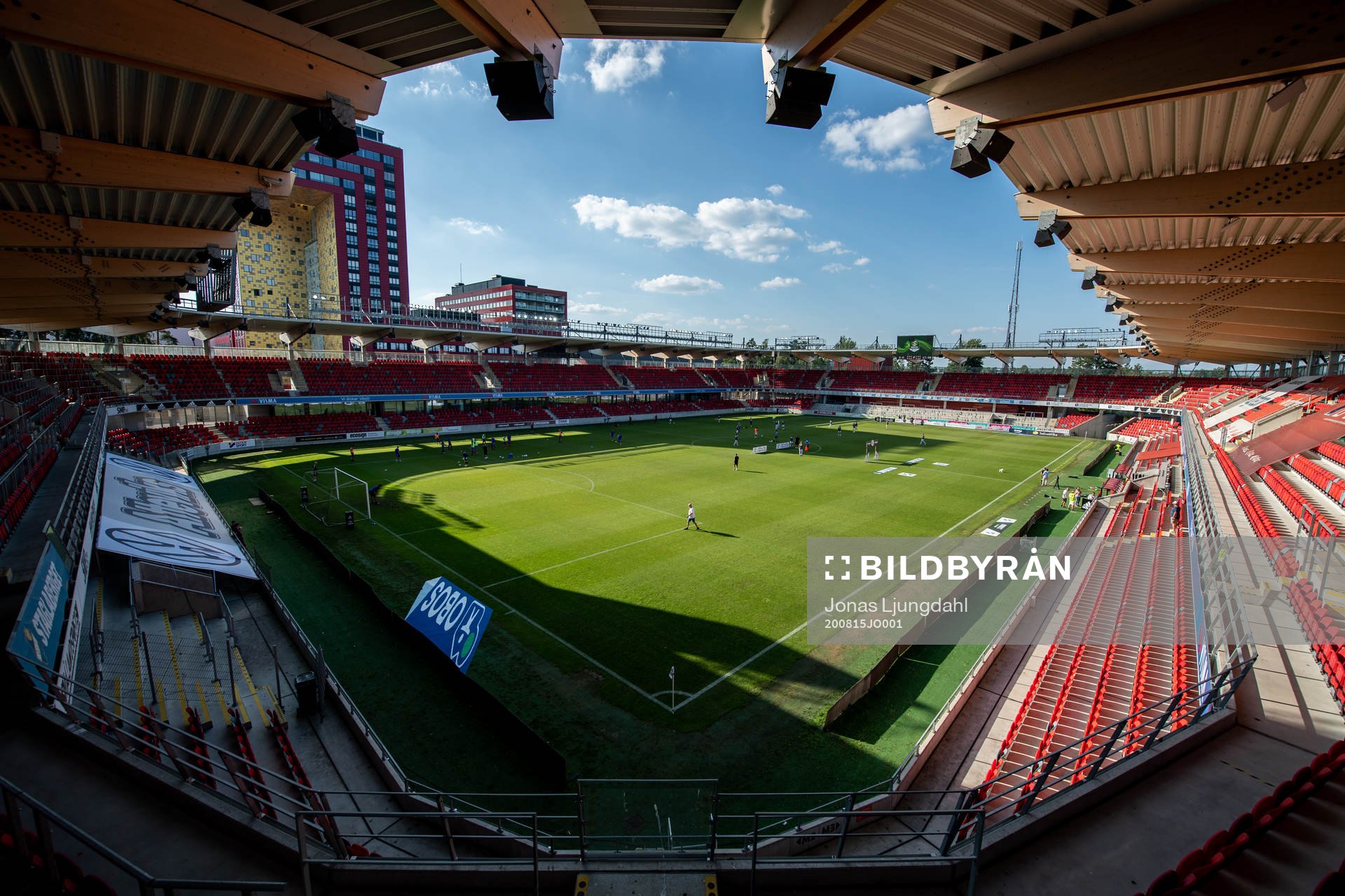 Vy över Vissa Arena