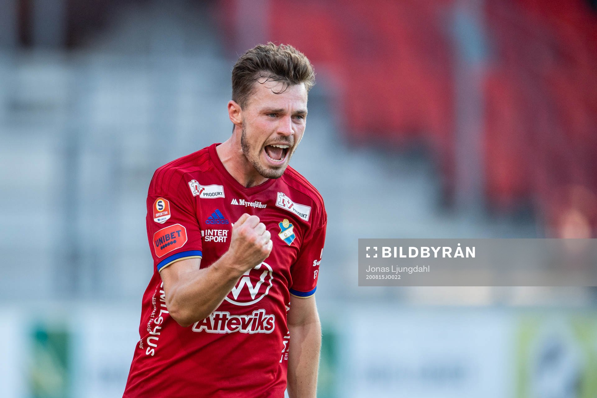 Östers Nicolas Mortensen jublar