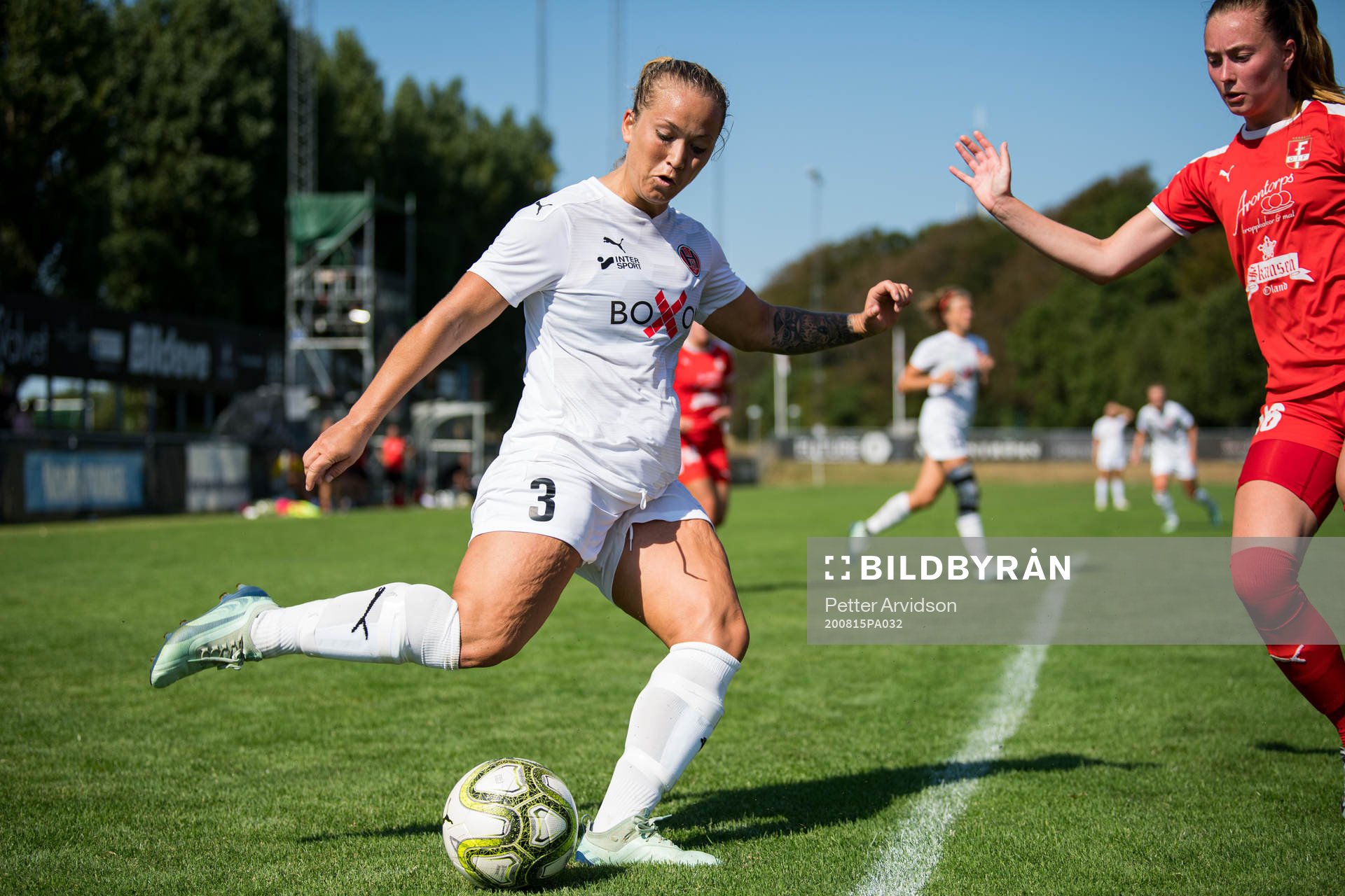 Hittarps Marielle Karlsson och Färjestadens Hilda Nilsson