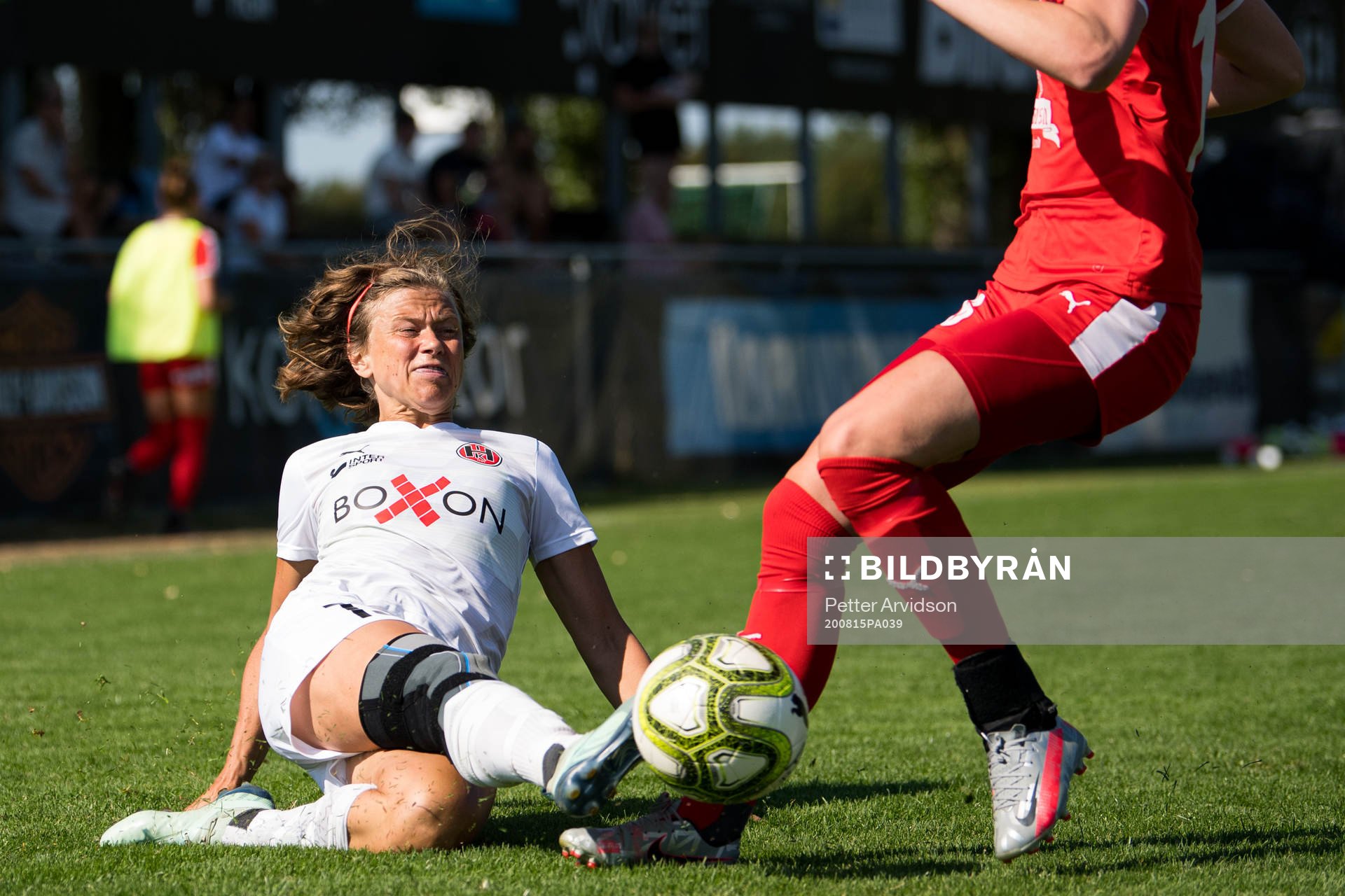 Hittarps Charlotte Crafoord-Larsen och  Färjestadens Hilda