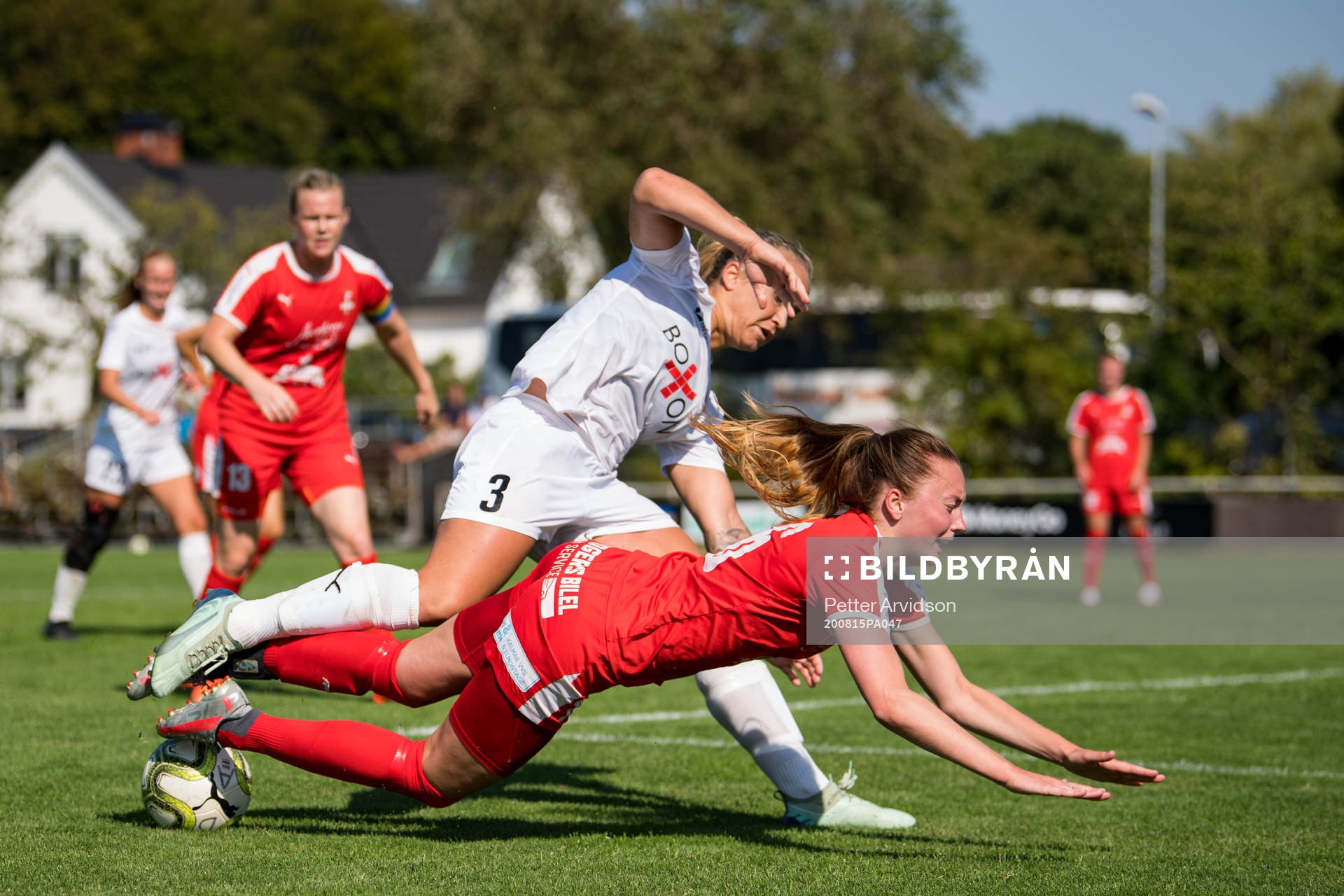 Hittarps Marielle Karlsson och Färjestadens Hilda Nilsson