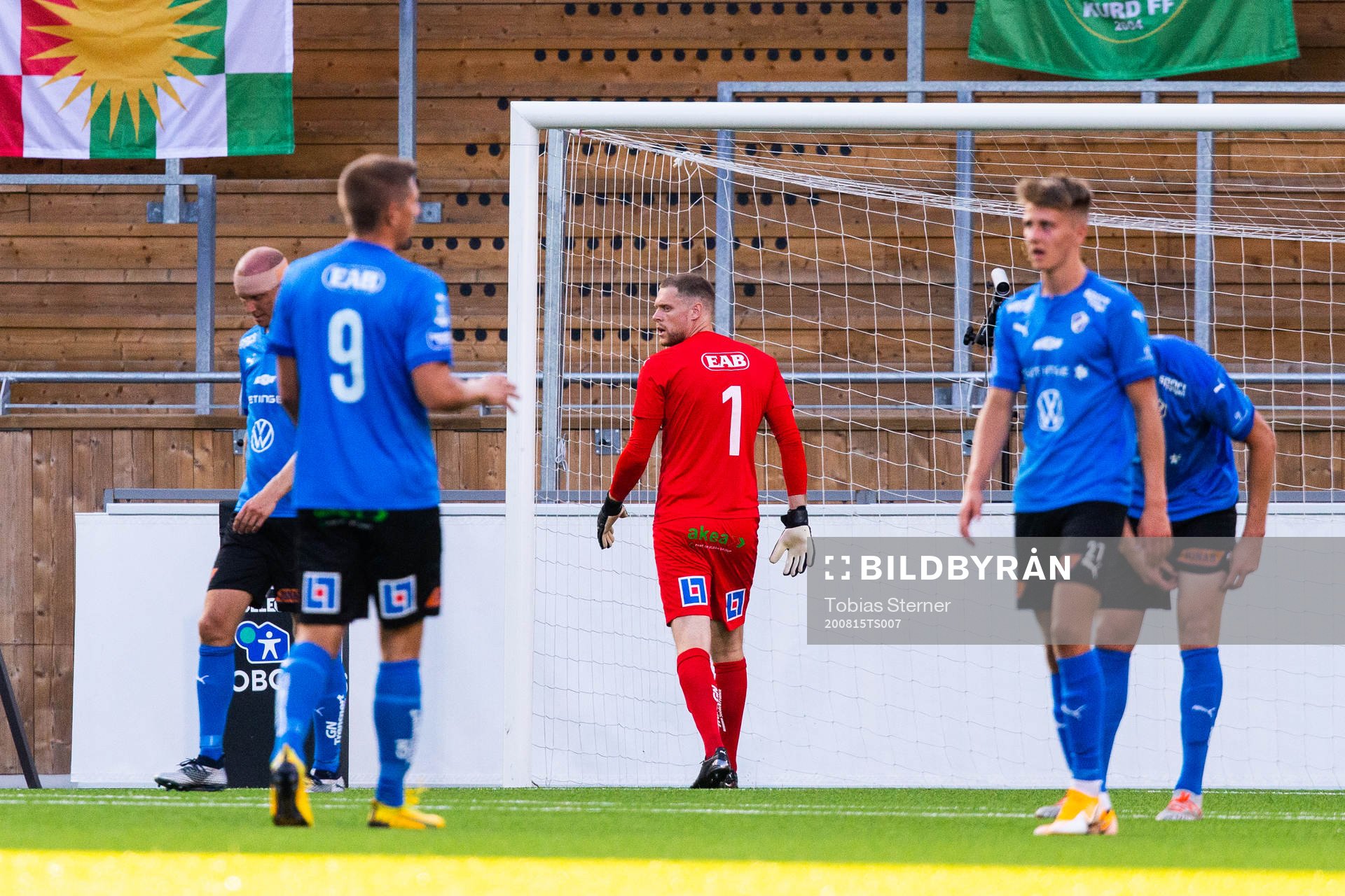 Halmstads målvakt Malkolm Nilsson Säfqvist deppar