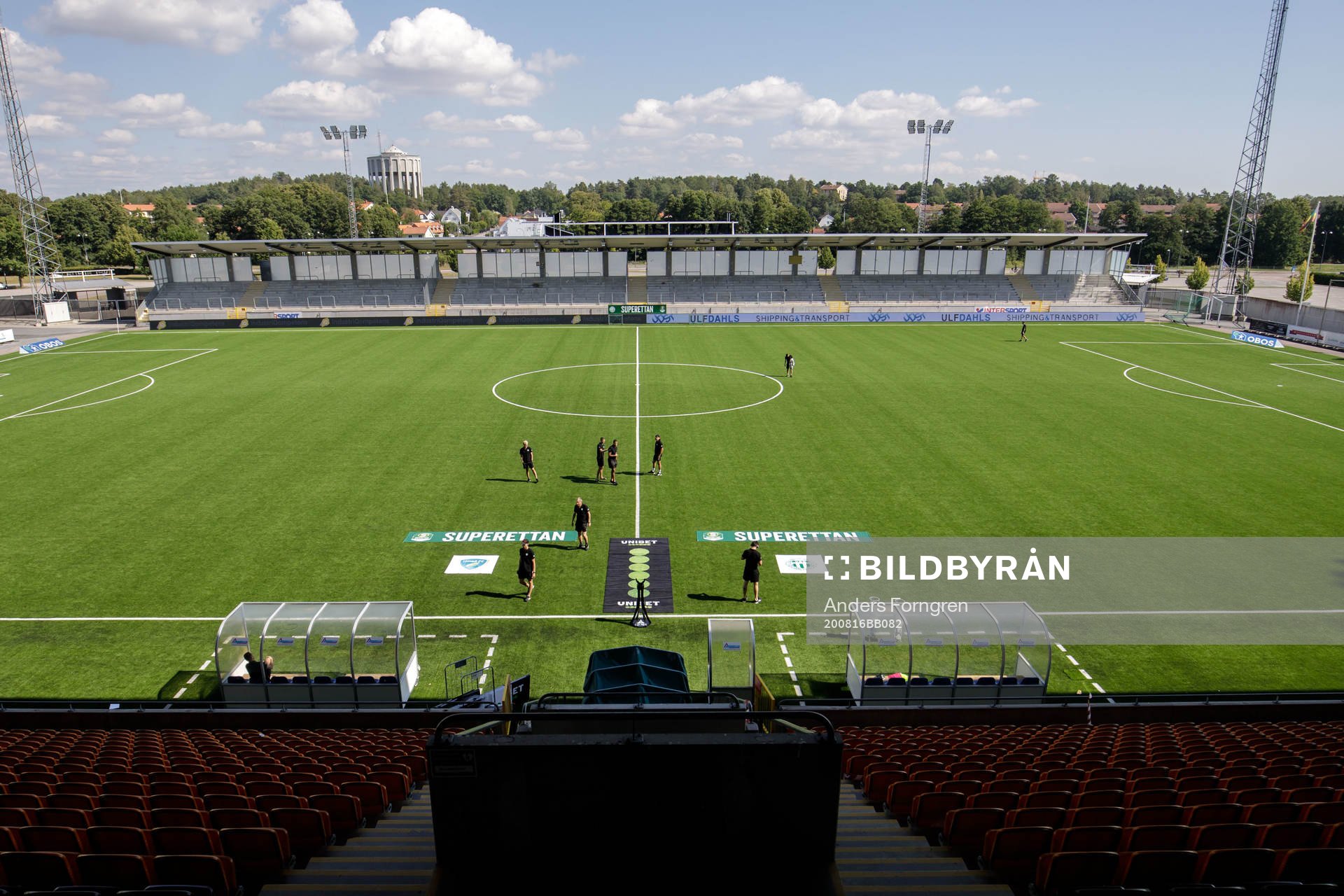 Iver Arena innan fotbollsmatchen i Superettan  mellan