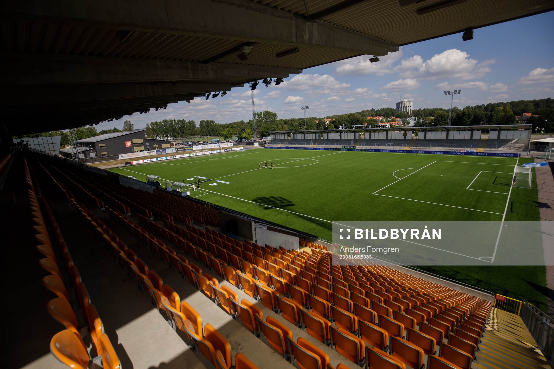 Iver Arena innan fotbollsmatchen i Superettan  mellan