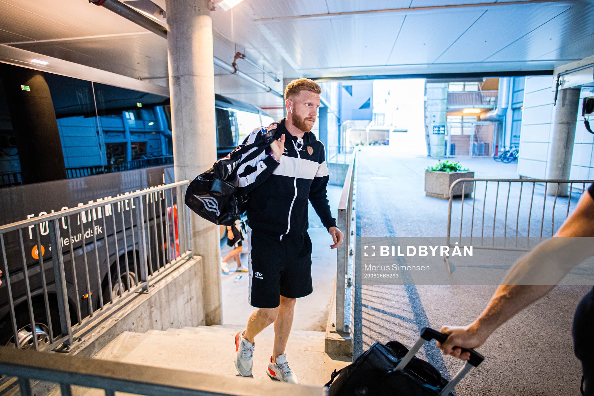 Fredrik Kjernmoen Carlsen of Aalesund arrives