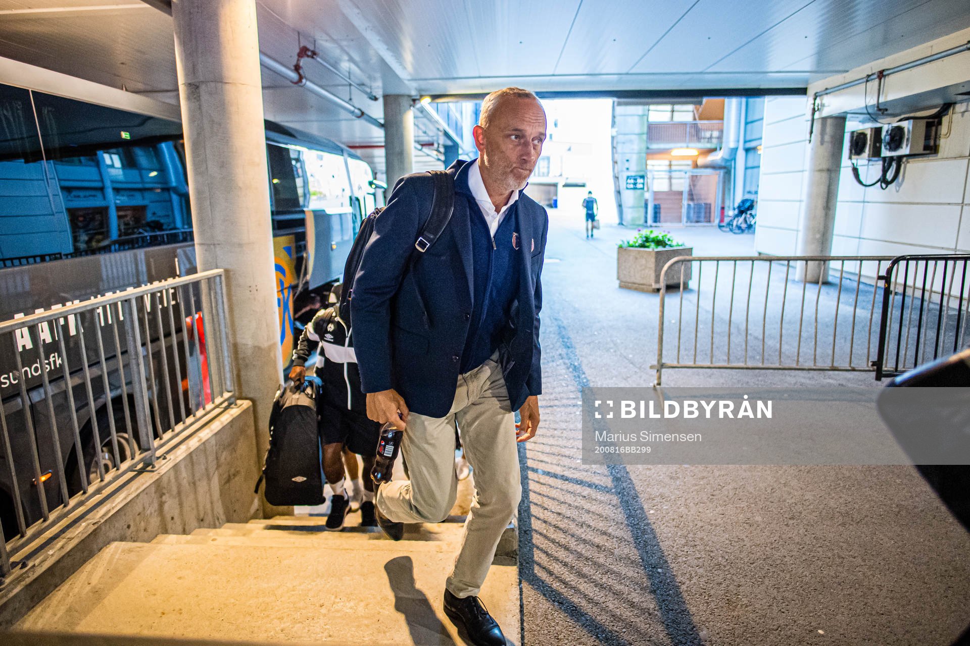 Lars Bohinen, head coach of Aalesund, arrives