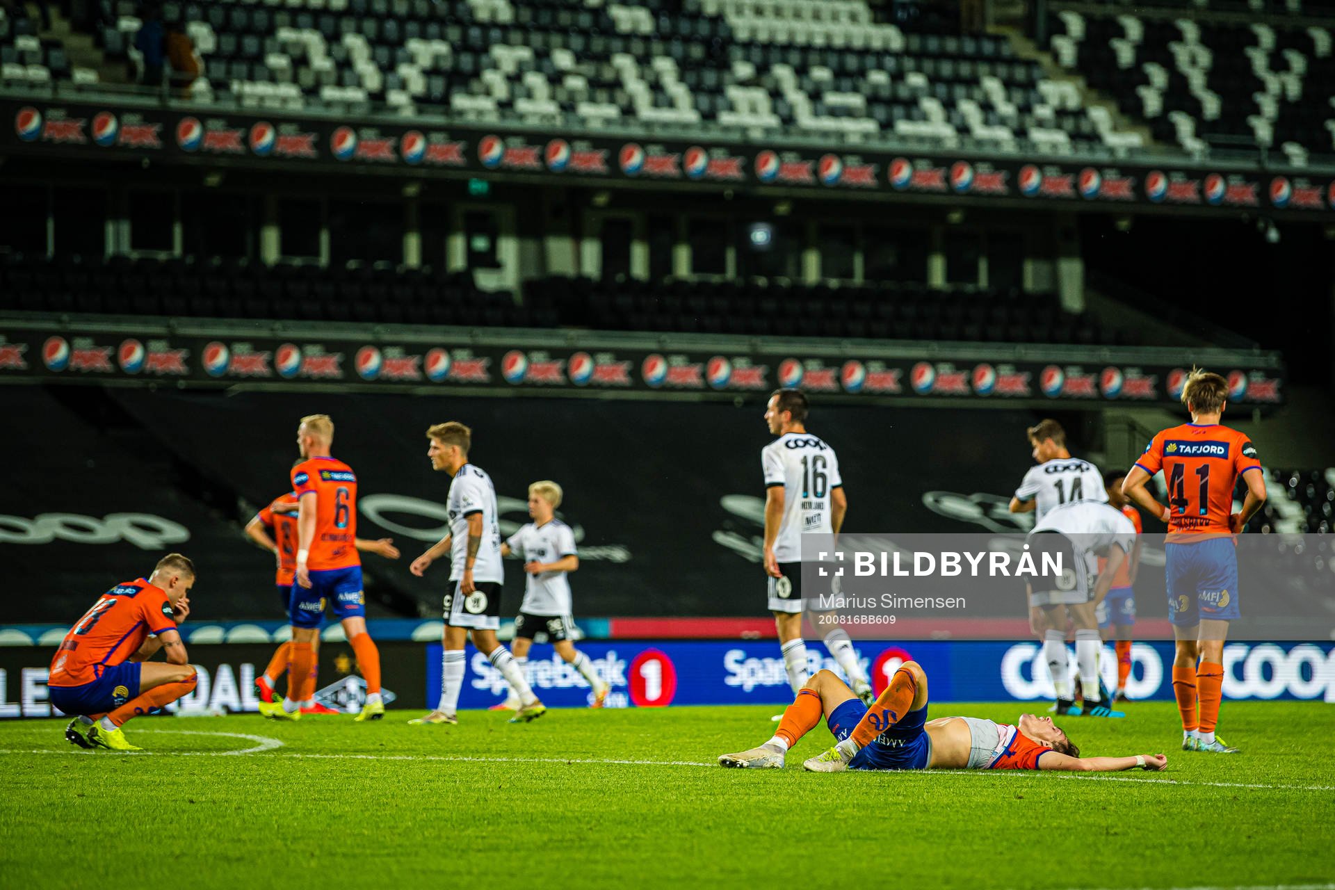 Sigurd Hauso Haugen of Aalesund looks dejected