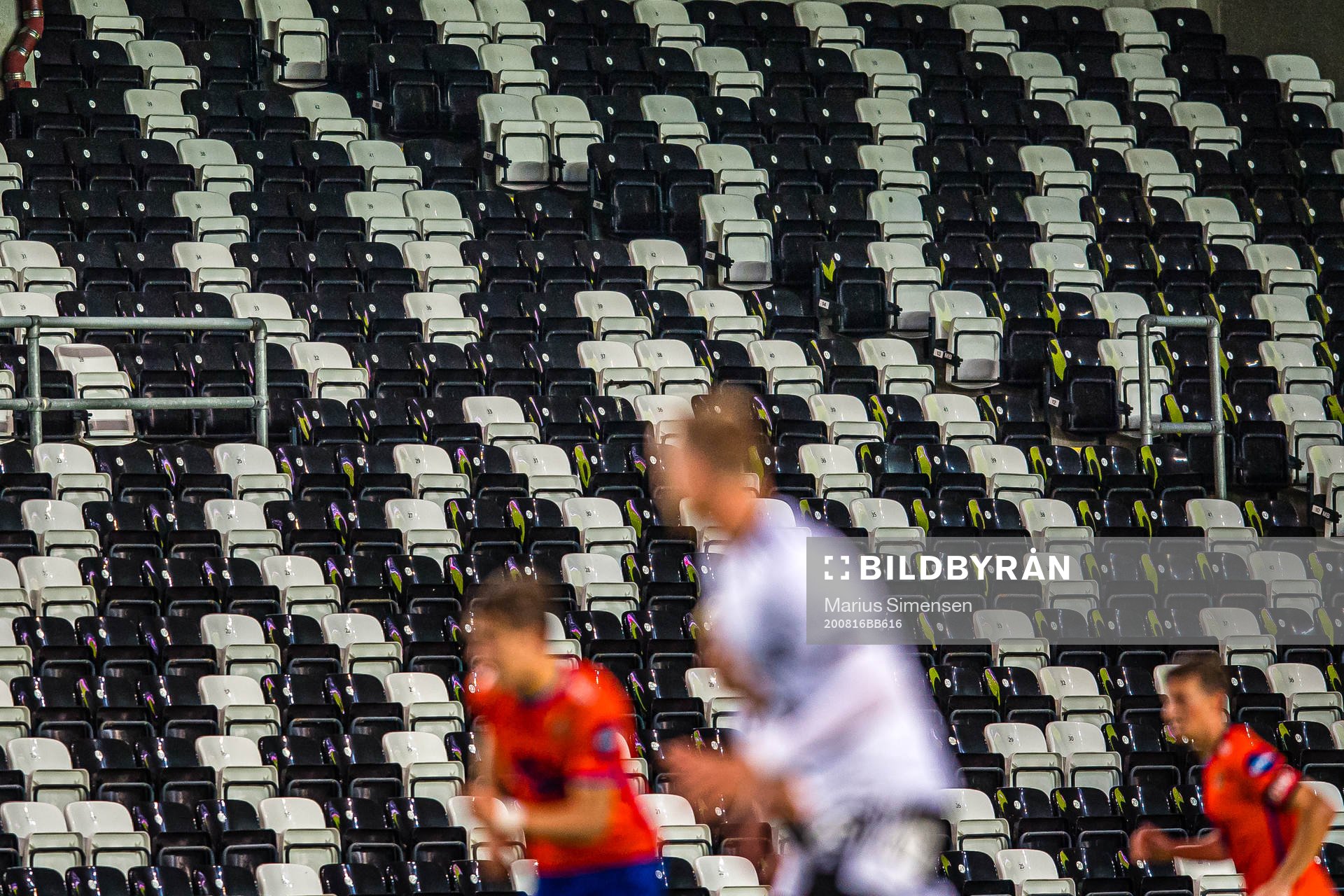 Empty seats at Lerkendal Stadion