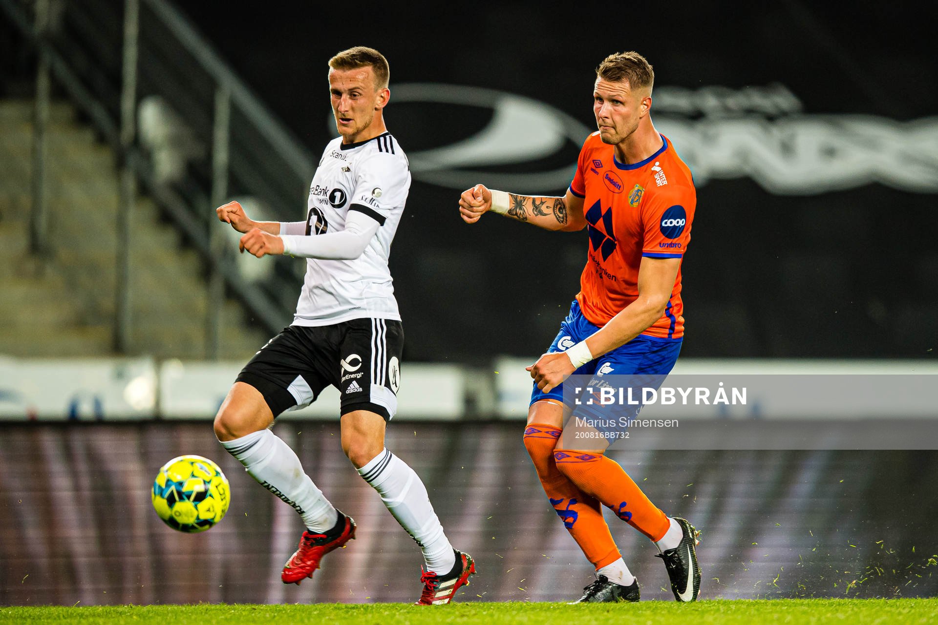 Holmbert Aron Briem Fridjonsson of Aalesund scores the 3-2