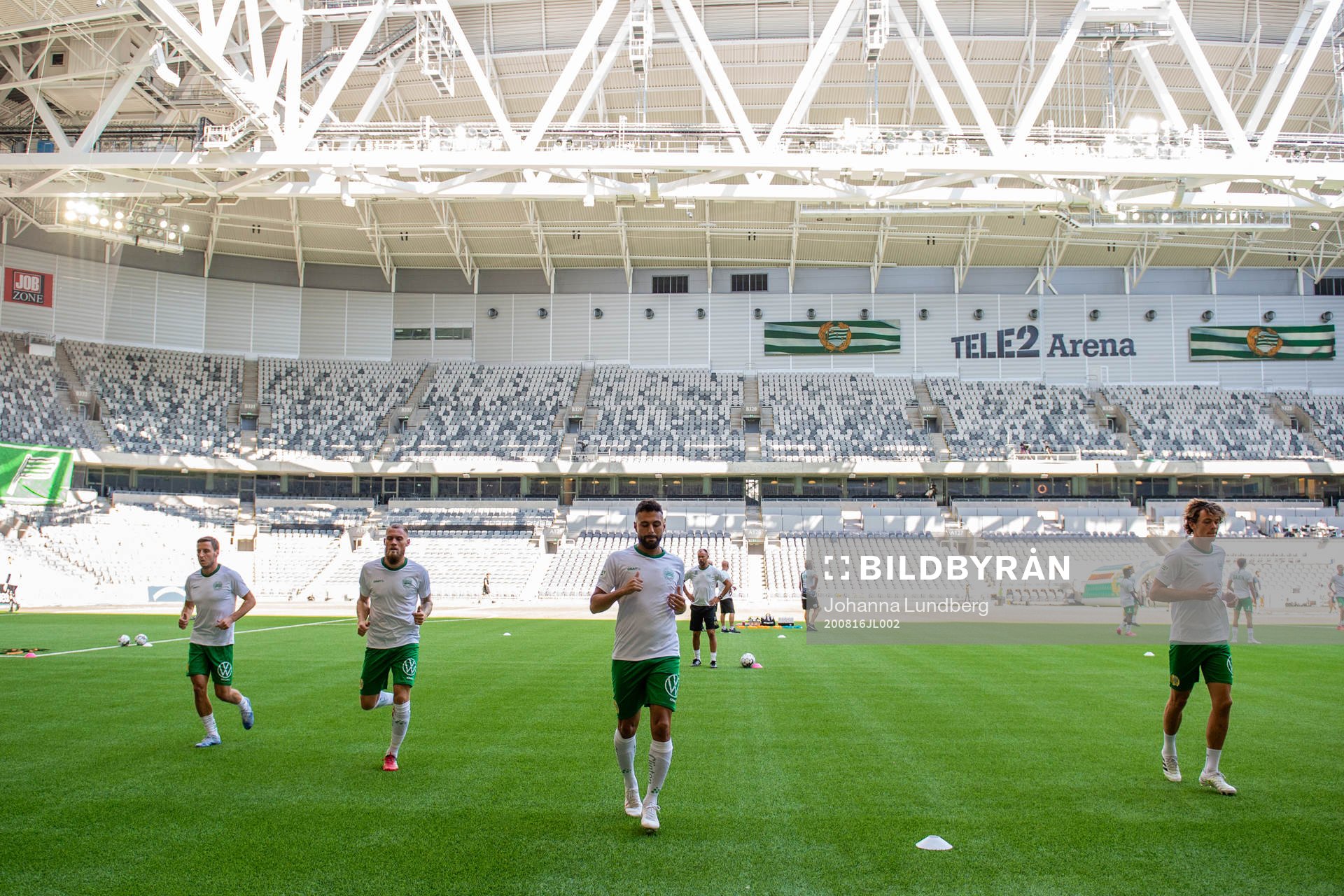 Hammarbys Abdul Khalili värmer upp