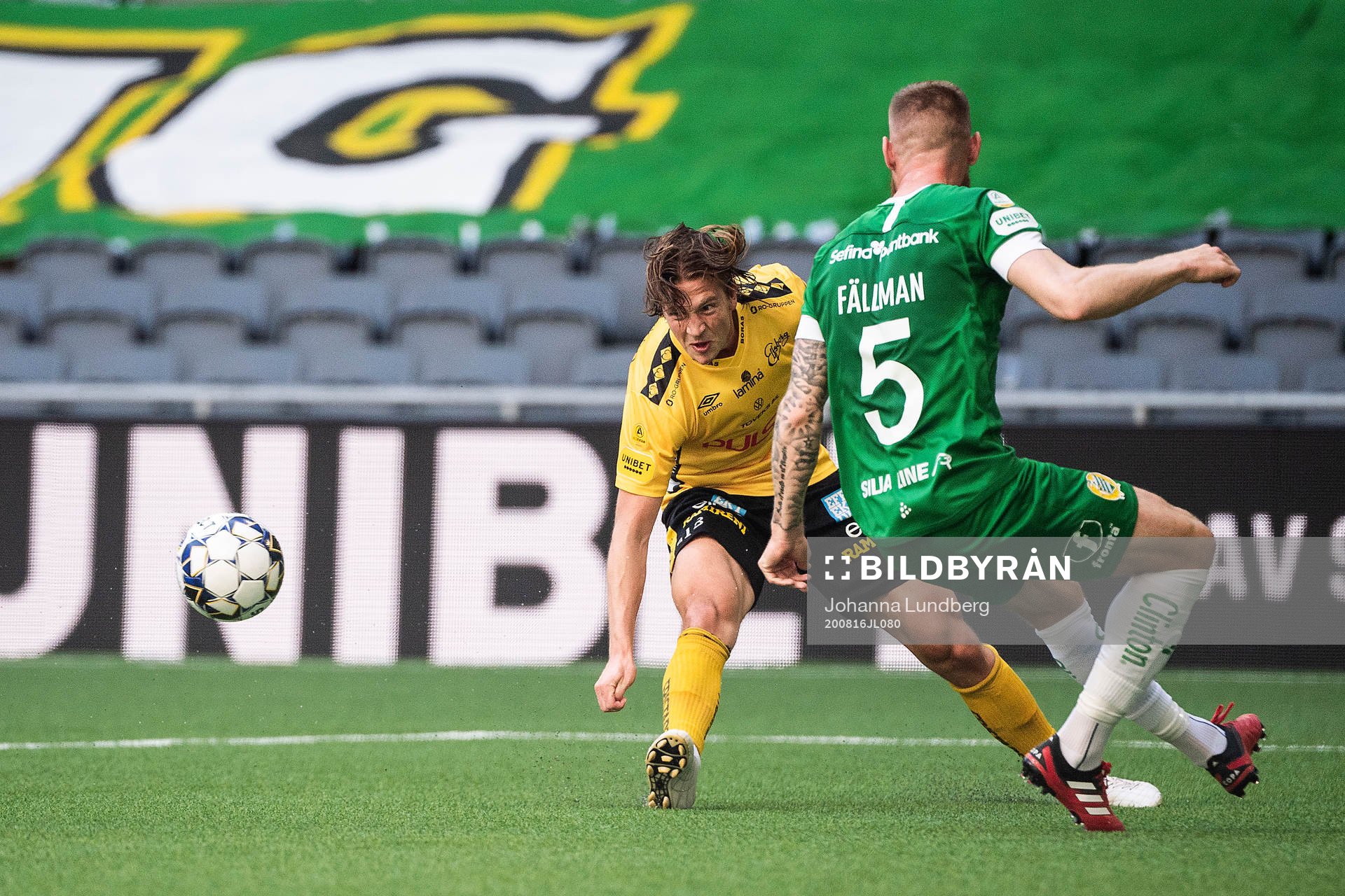 Elfsborgs Simon Olsson mot Hammarbys David Fällman