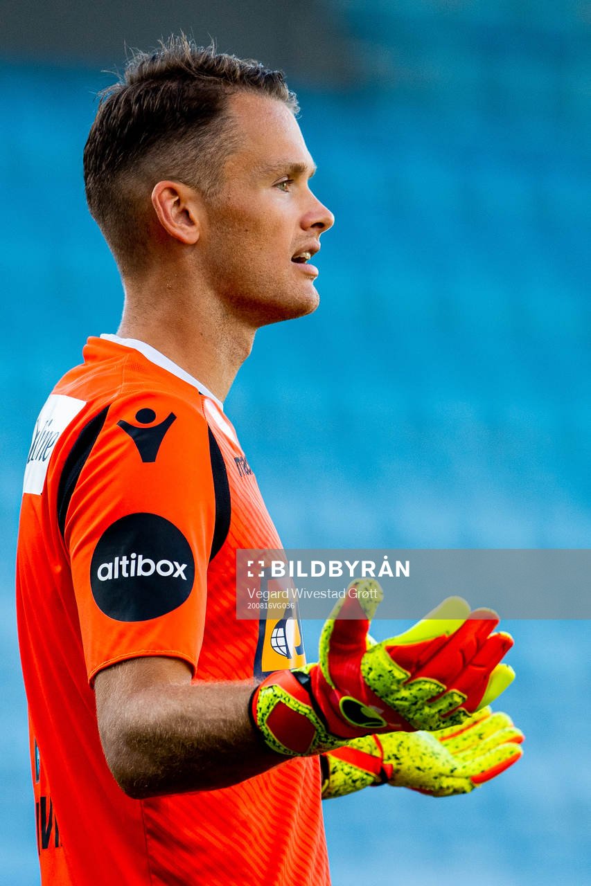 Goalkeeper Jacob Storevik of Sandefjord