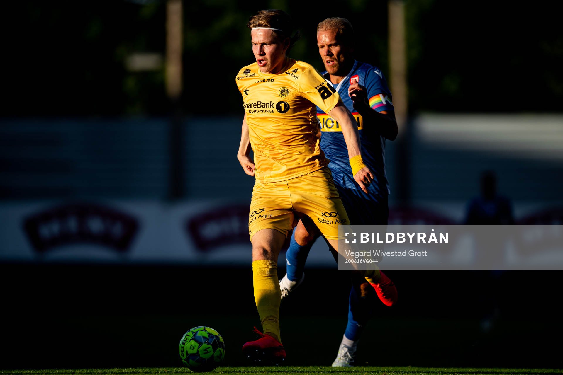Jens Petter Hauge of Bodø/Glimt and Lars Grorud of