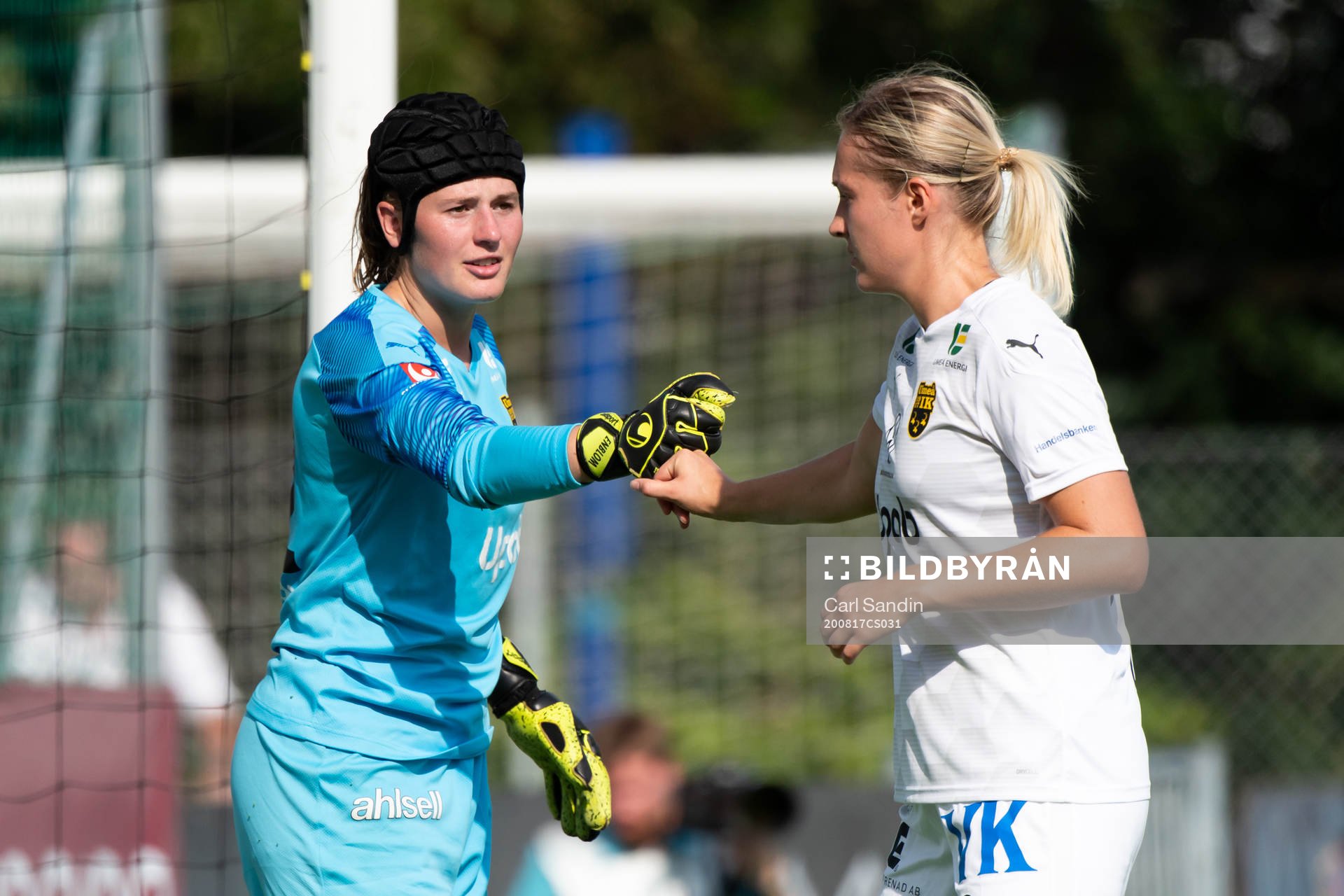 Umeås målvakt Agnes Granberg under fotbollsmatchen i Damallsvenskan mellan Kopparbergs/Göteborg och Umeå den 17 augusti 2020 i Göteborg.