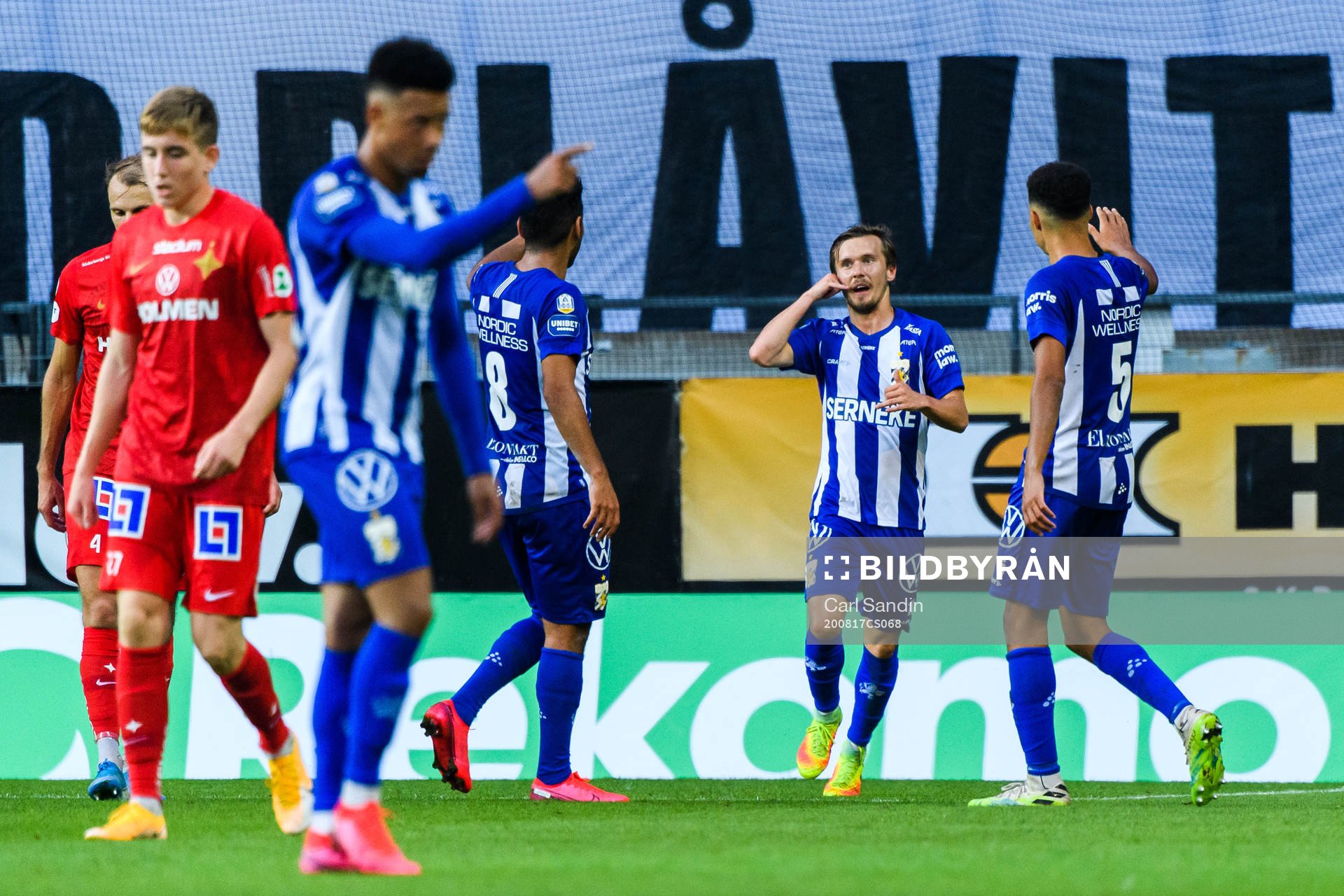 IFK Göteborgs Patrik Karlsson Lagemyr jublar med