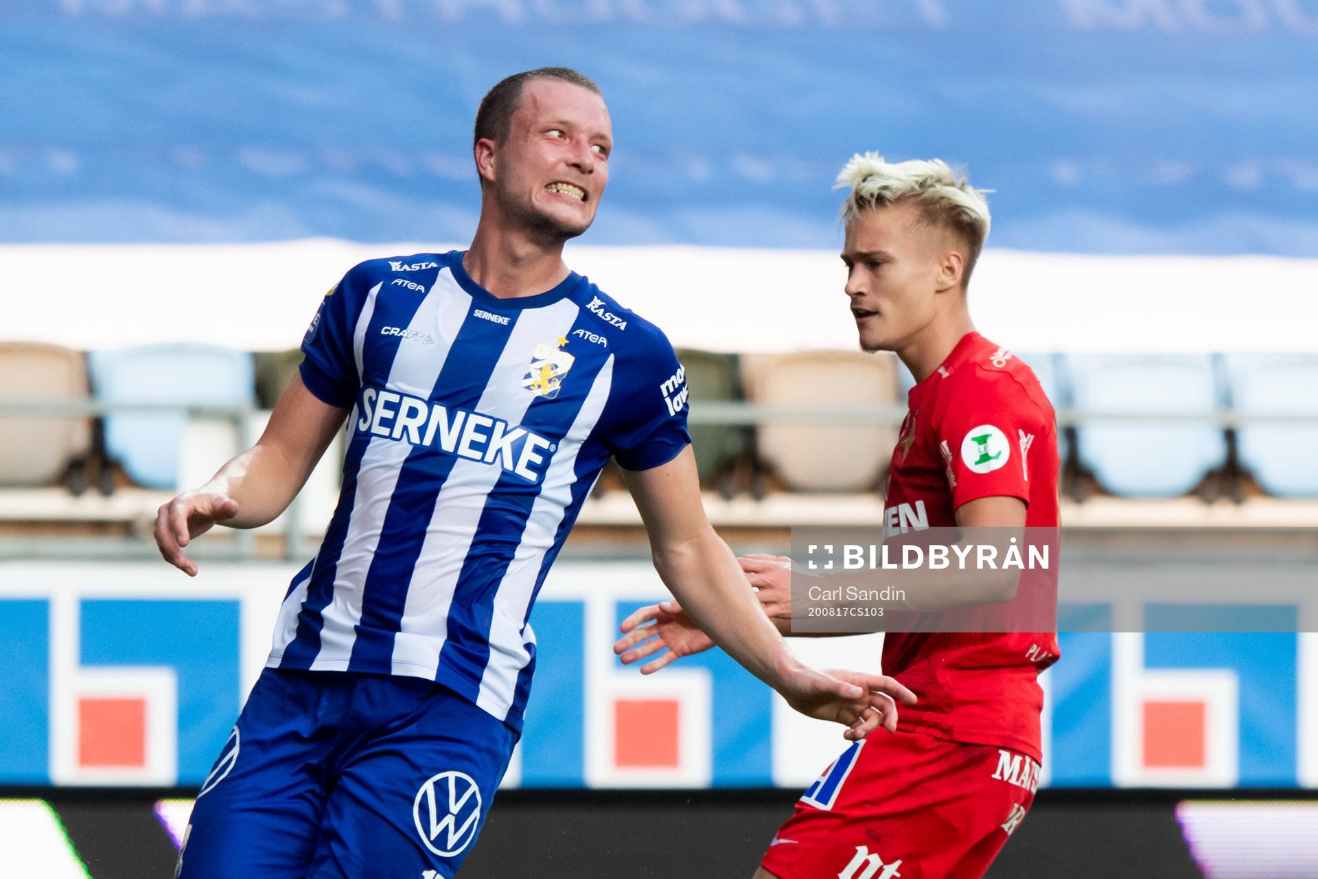 IFK Göteborgs Jakob Johansson reagerar