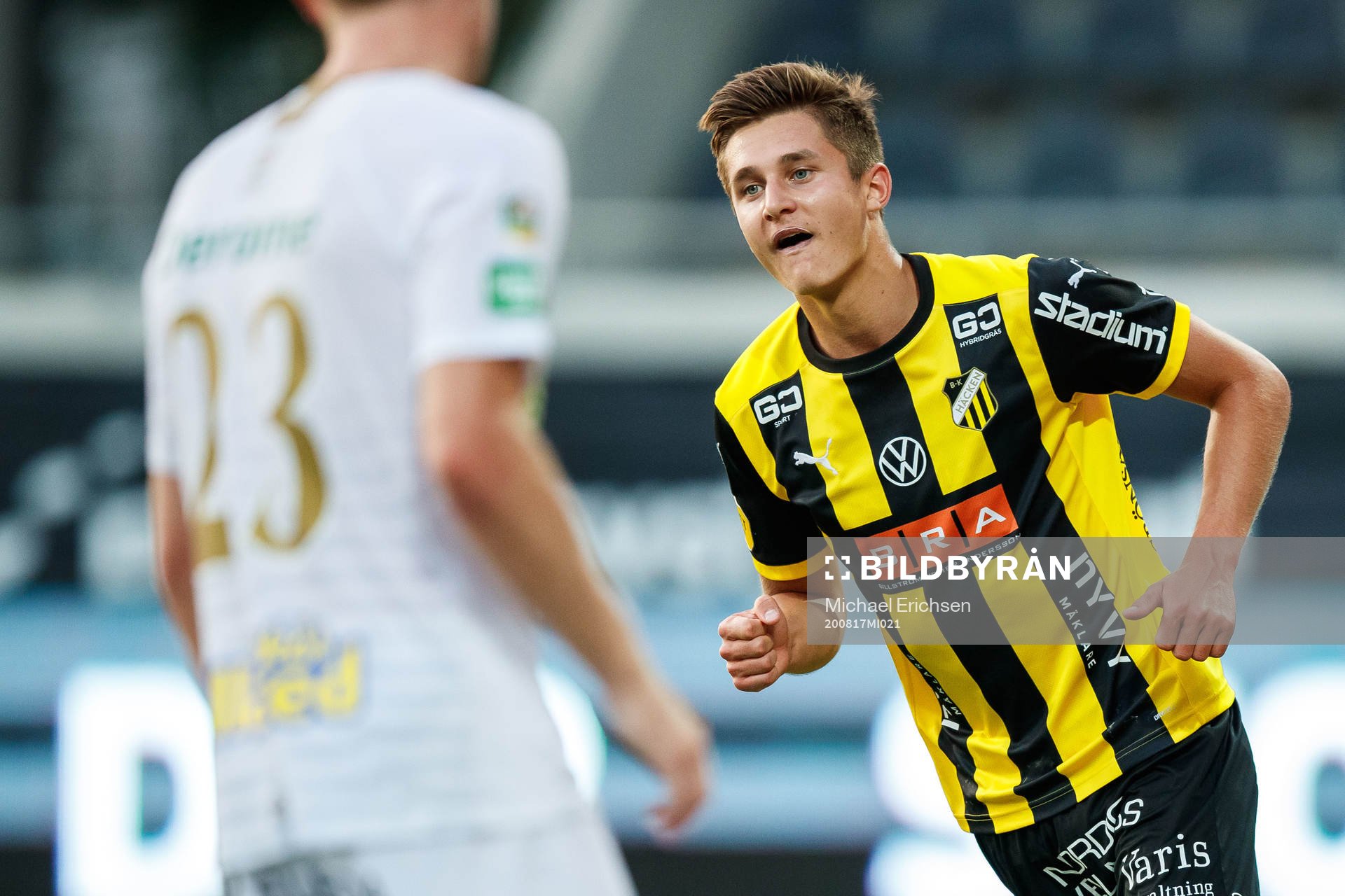 Häckens Leo Bengtsson jublar