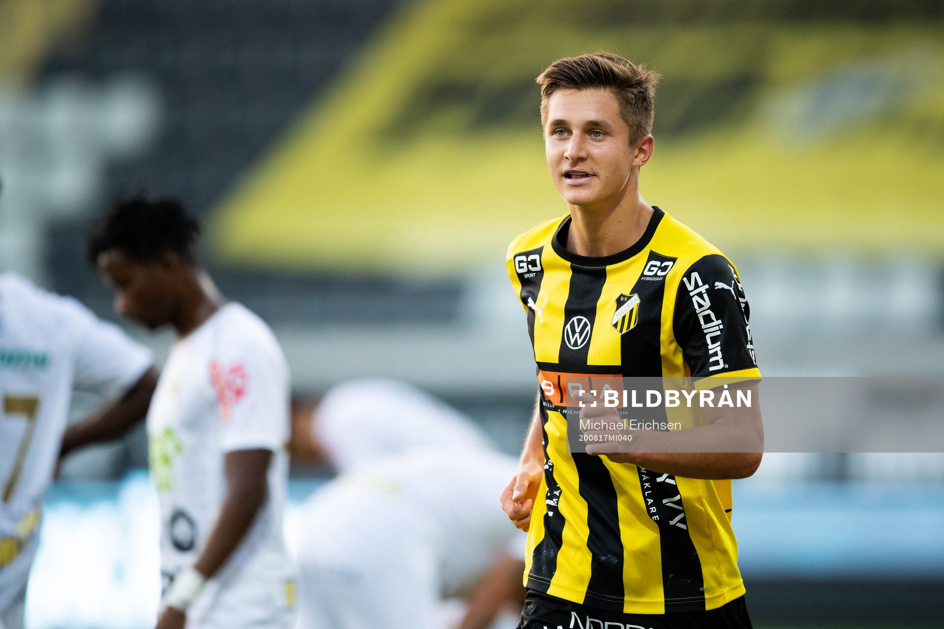Häckens Leo Bengtsson jublar