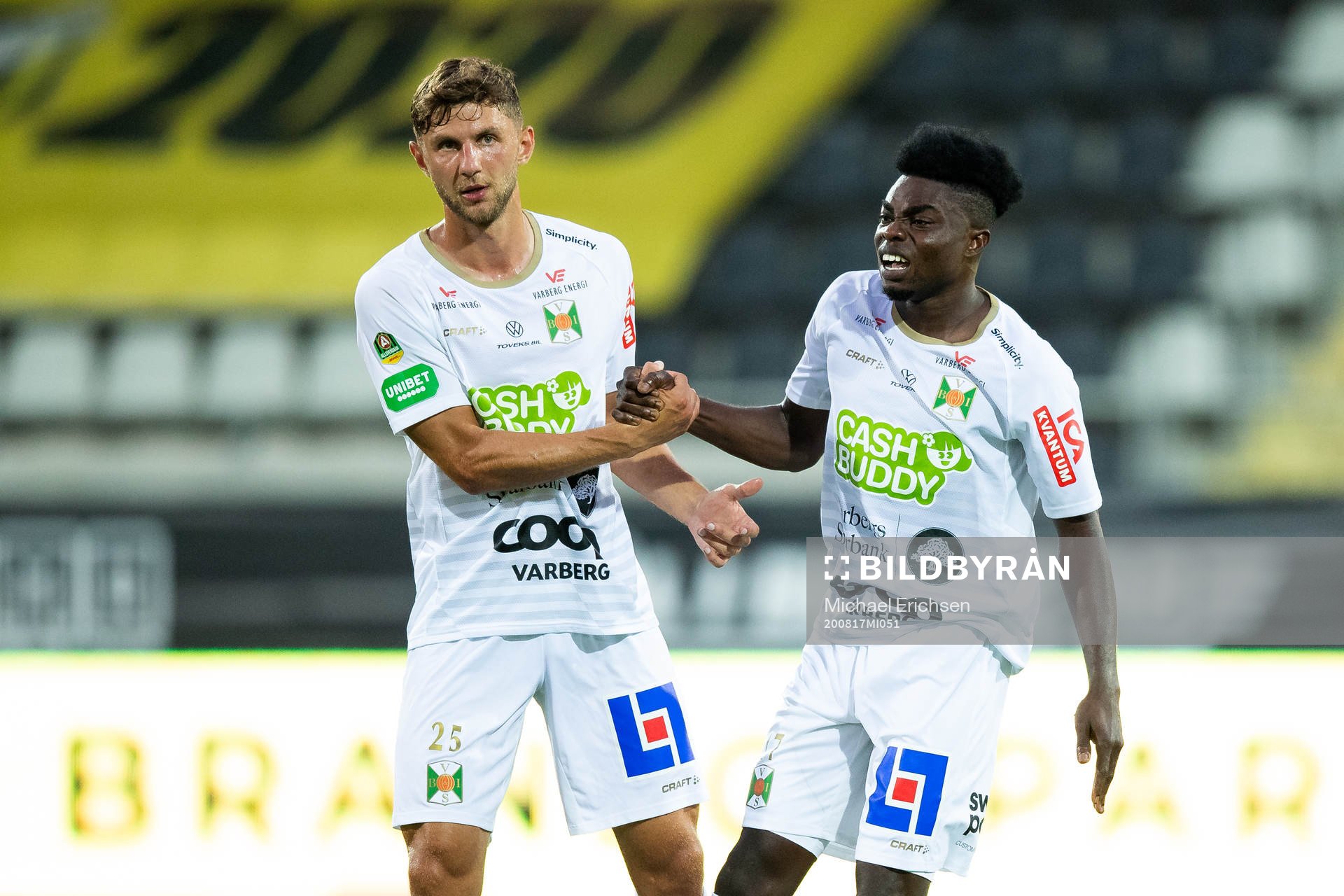 Varbergs Alibek Aliev och Gideon Mensah deppar