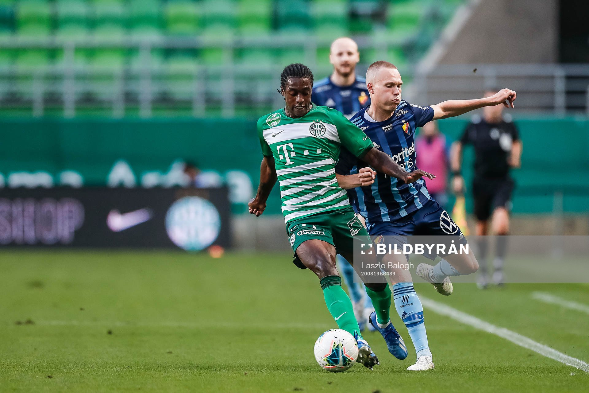 Somalia of Ferencvaros and Jonathan Augustinsson of