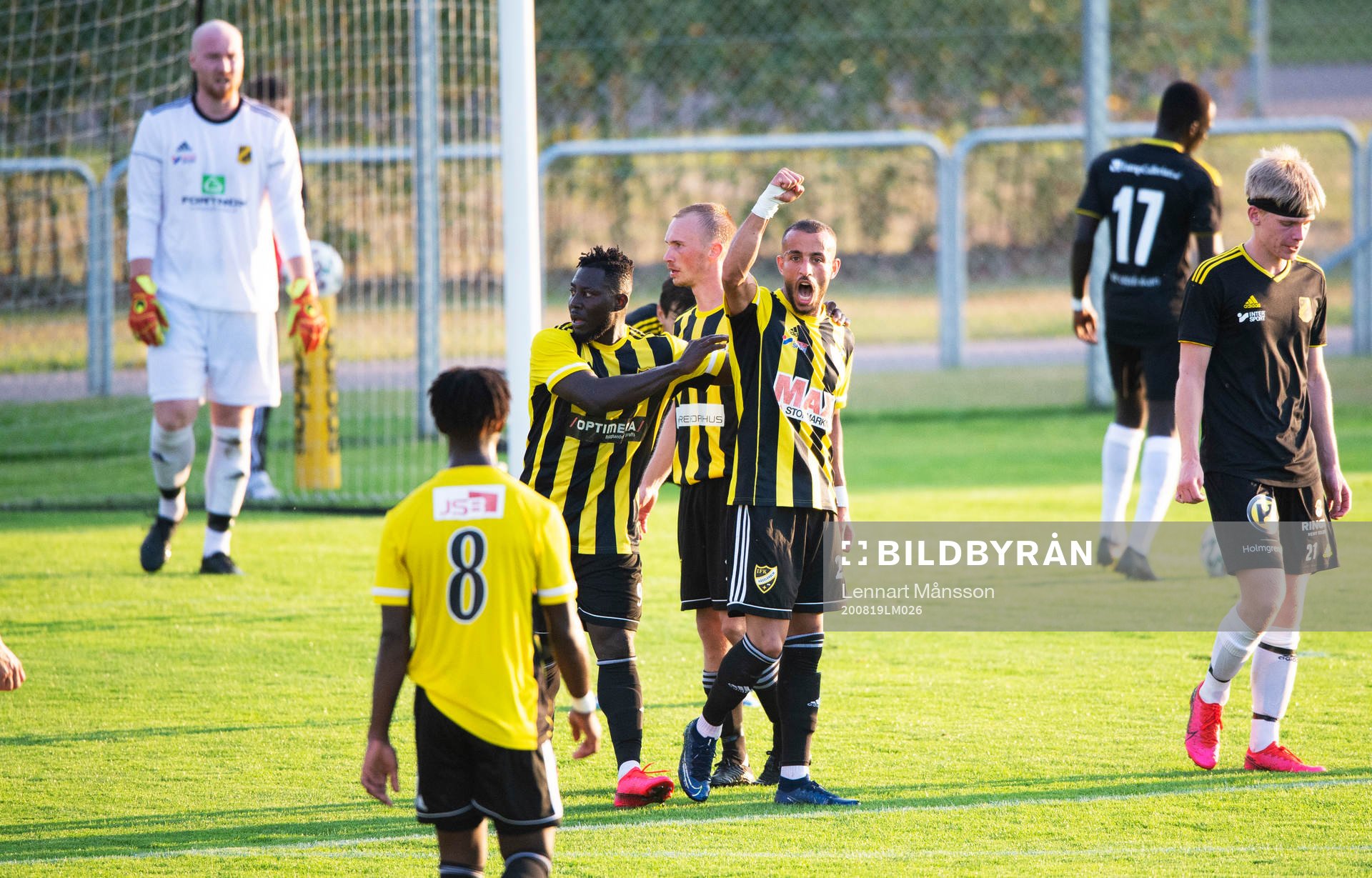 IFK Hässleholms Mohammed Hamdan har gjort 1-0  i matchen