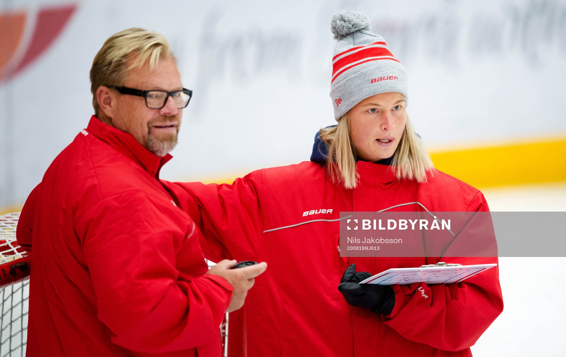 Timrås materialförvaltare Anders Huss och fystränare