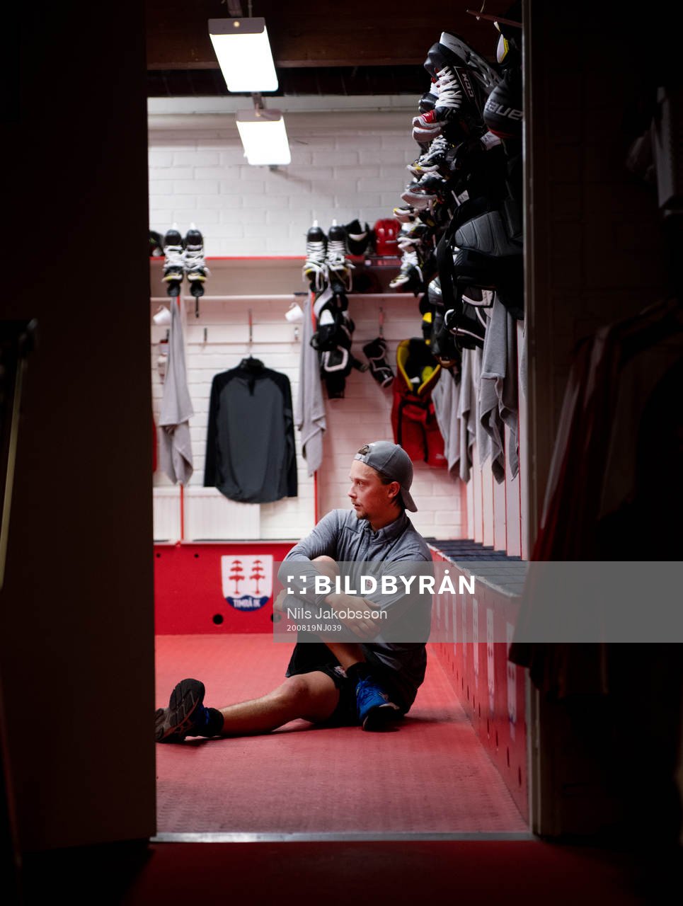 Timrås Jonathan Dahlen stretchar