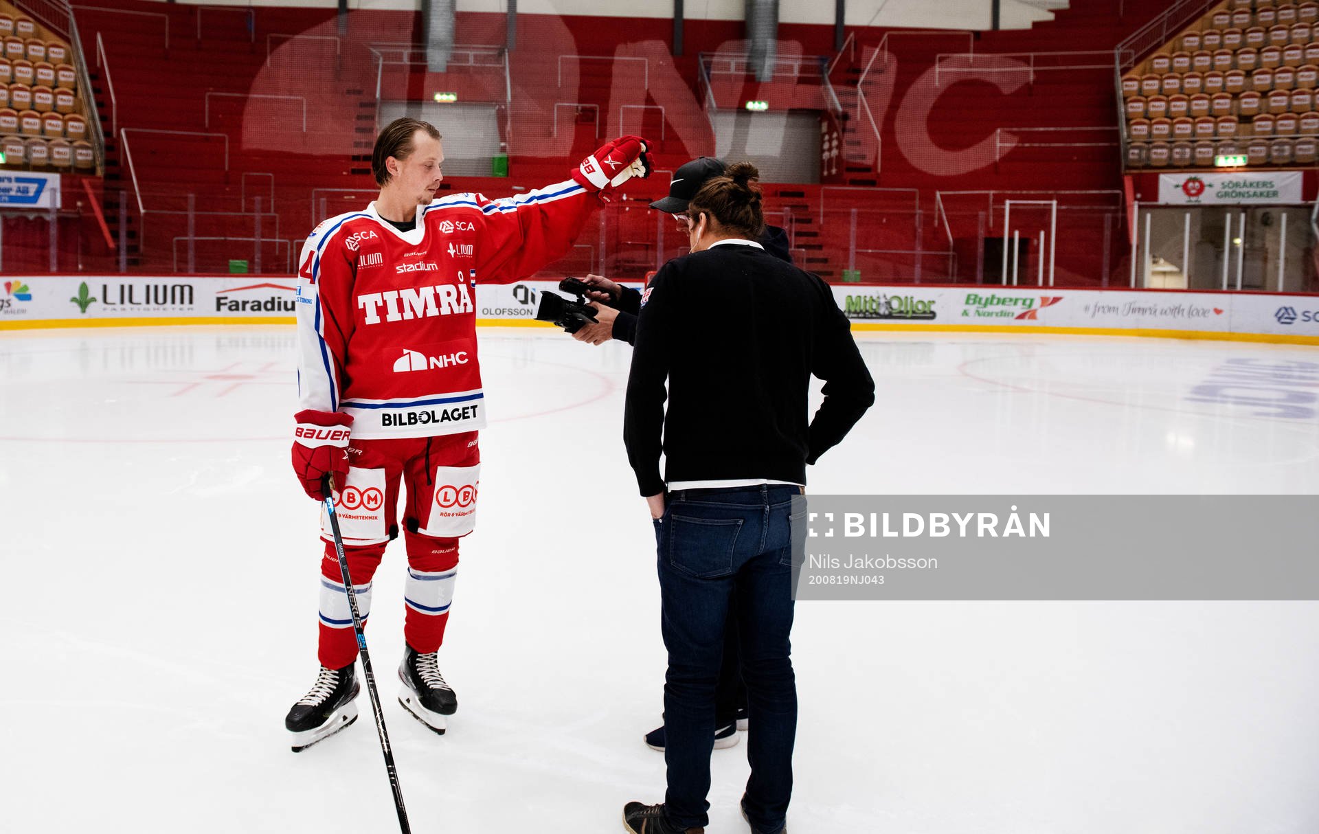 Timrås Jonathan Dahlen spelar in film
