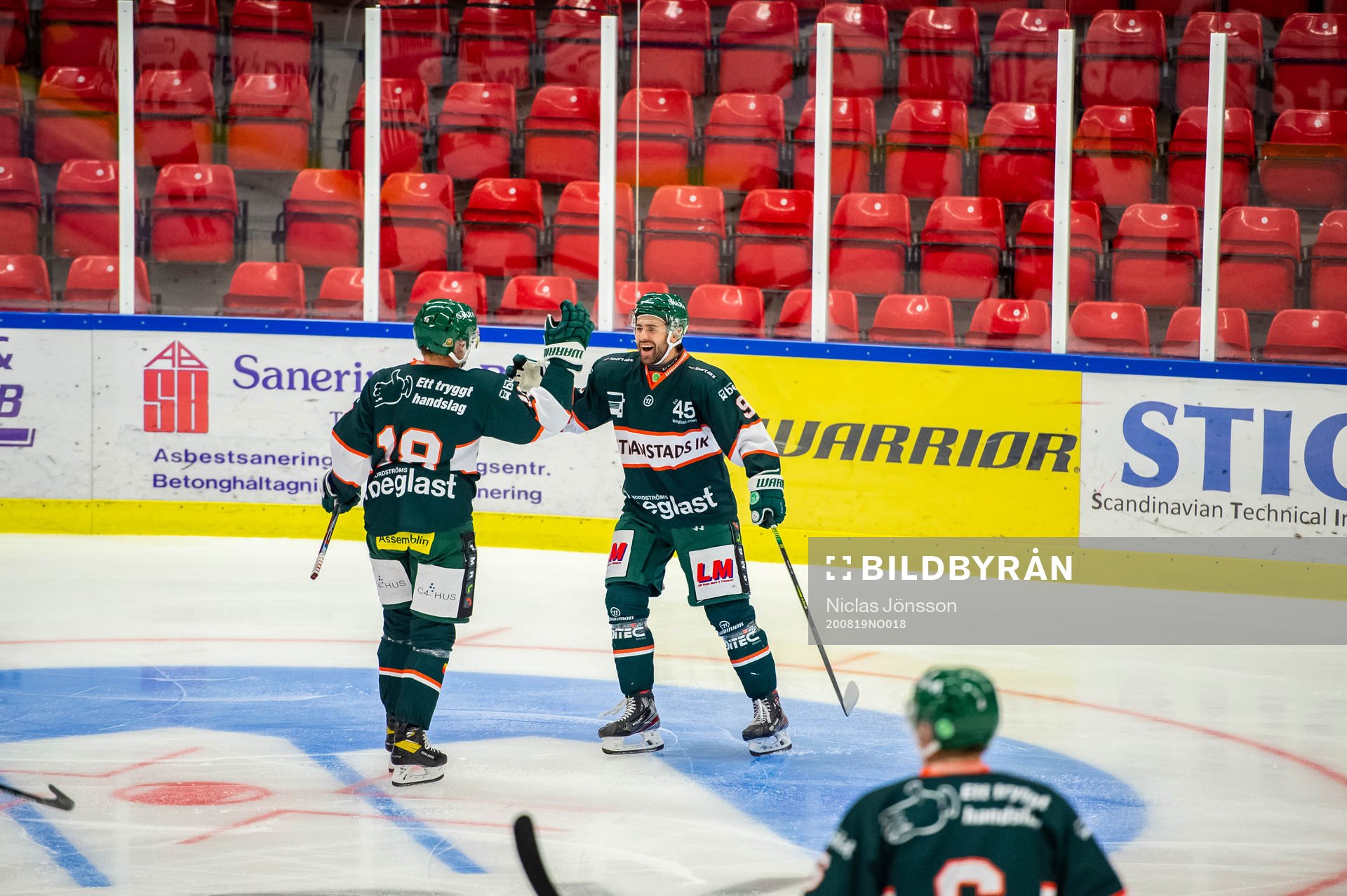 Kristianstads Kevin Wennström jublar