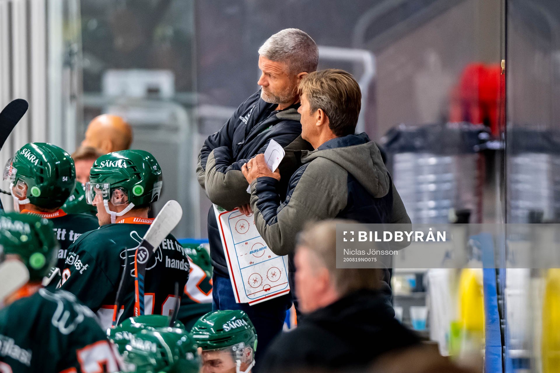 Kristianstads tränare Mikael Gath och assisterande