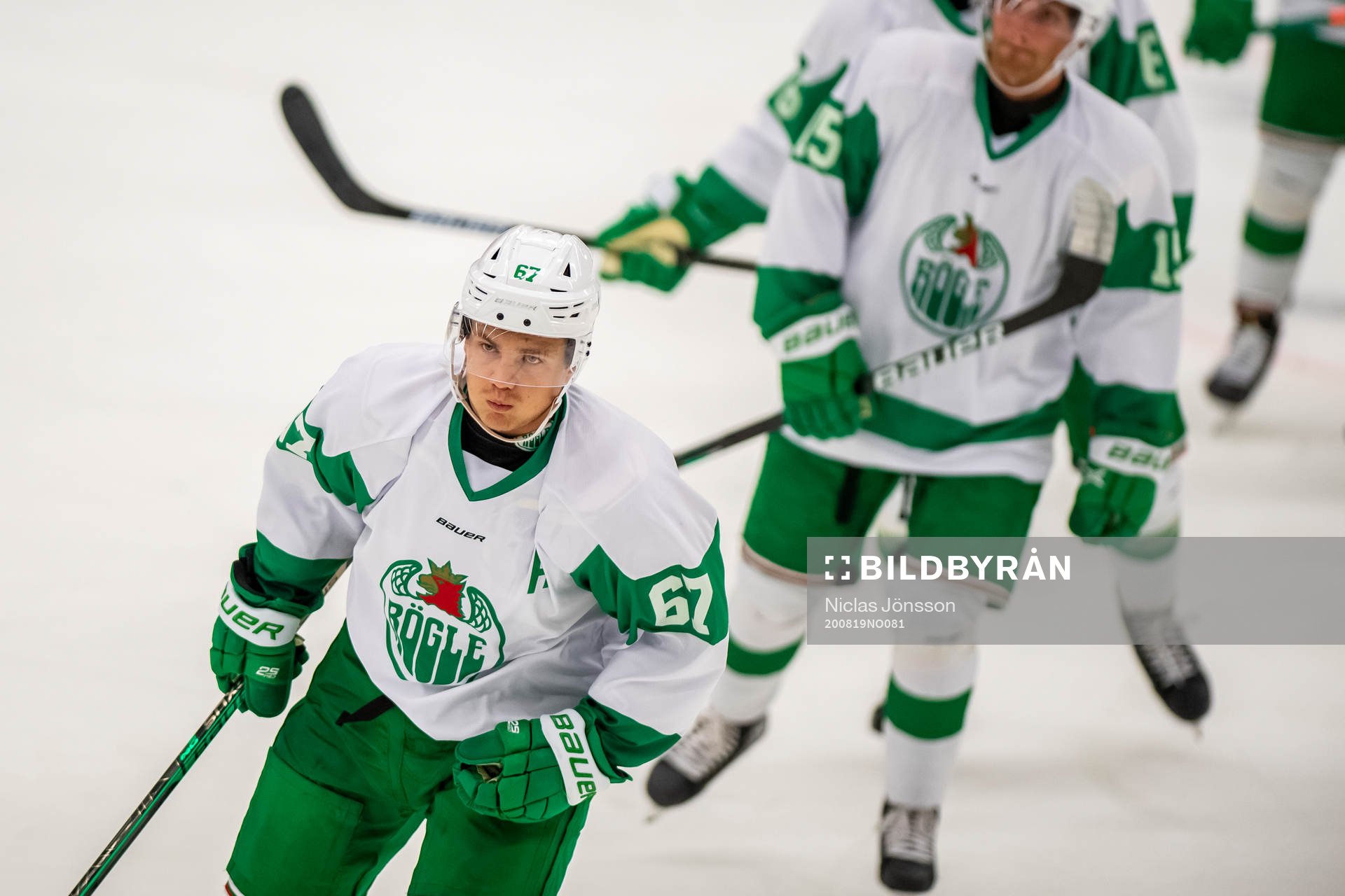 Rögles Leon Bristedt jublar