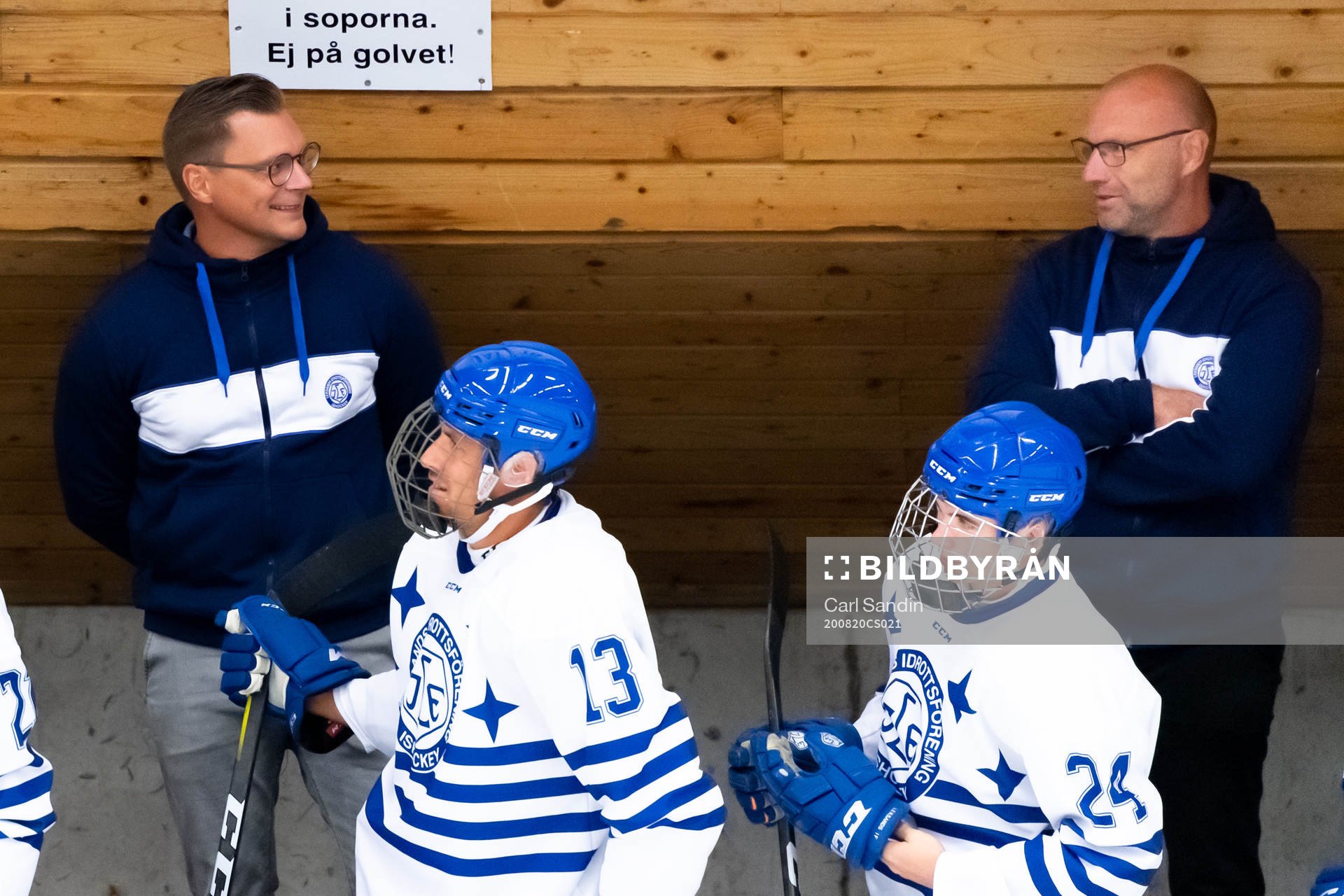 Leksands tränare Björn Hellkvist och assisterande