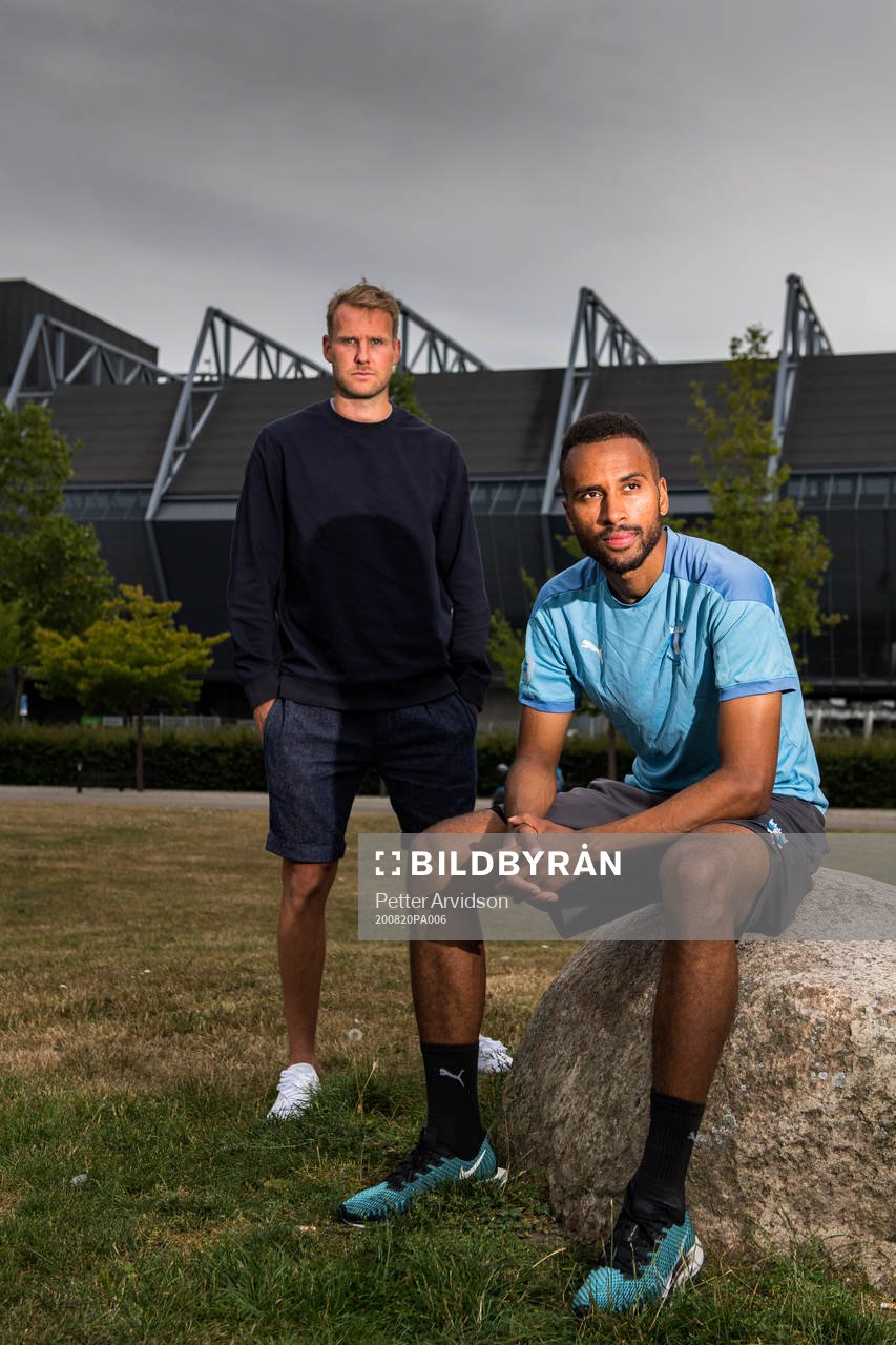 Malmö FFs Isaac Kiese Thelin och Ola Toivonen